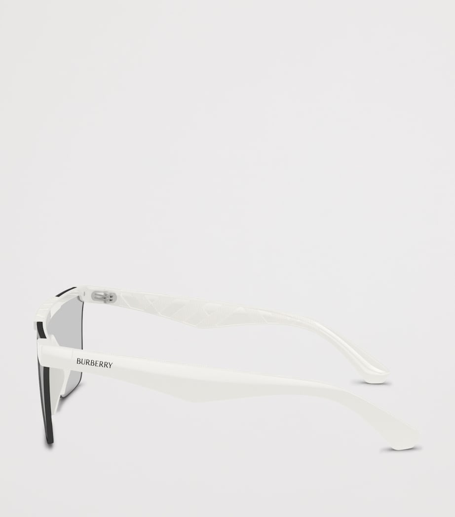 Burberry Injected BE4480D Rectangle Sunglasses White Image 3