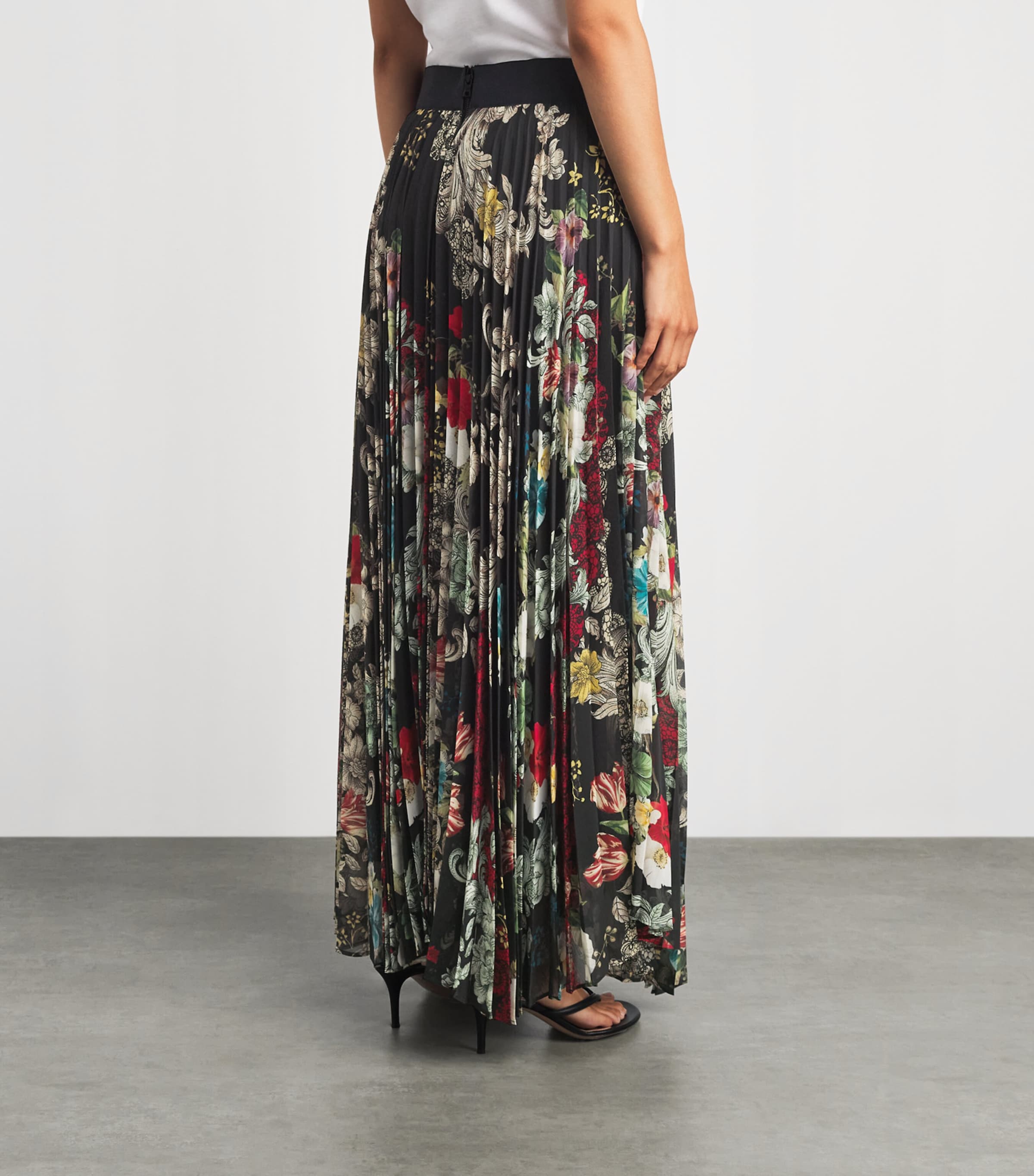 Alice+Olivia Womens Pleated Katz Maxi Skirt Free Spirit Image 5