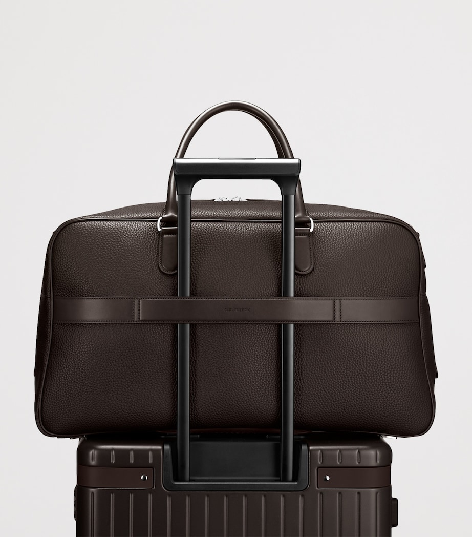 Carl Friedrik Leather Granville Duffle Bag Chocolate Image 8