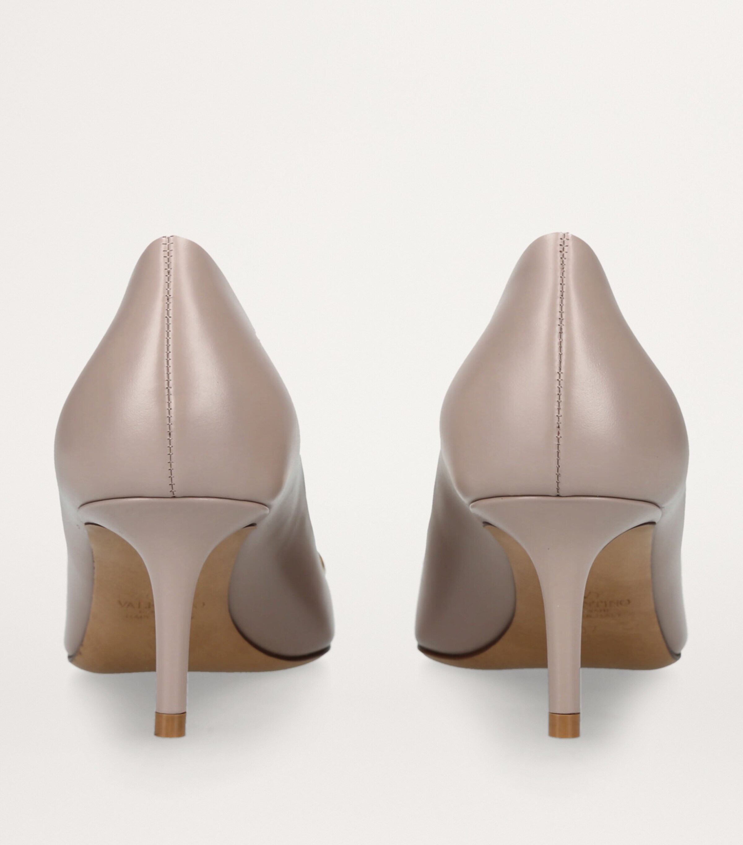 Leather VLogo Pumps 60 PALE PINK Image 2