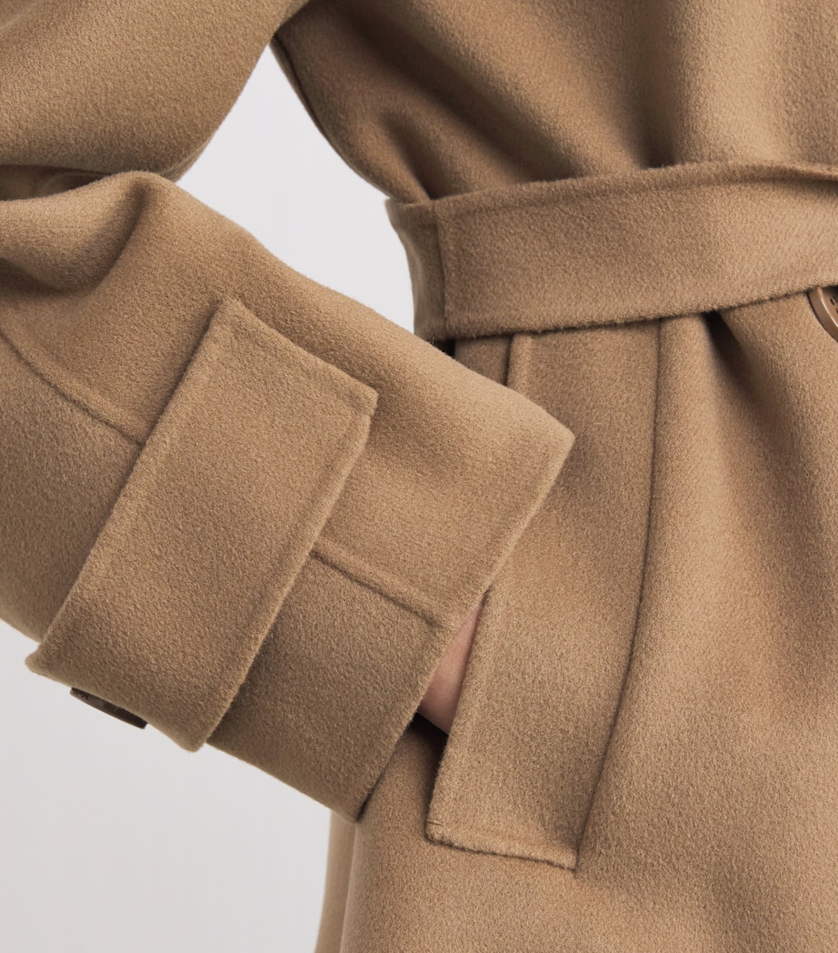 Wool Short Trench Coat CAMEL Image 6