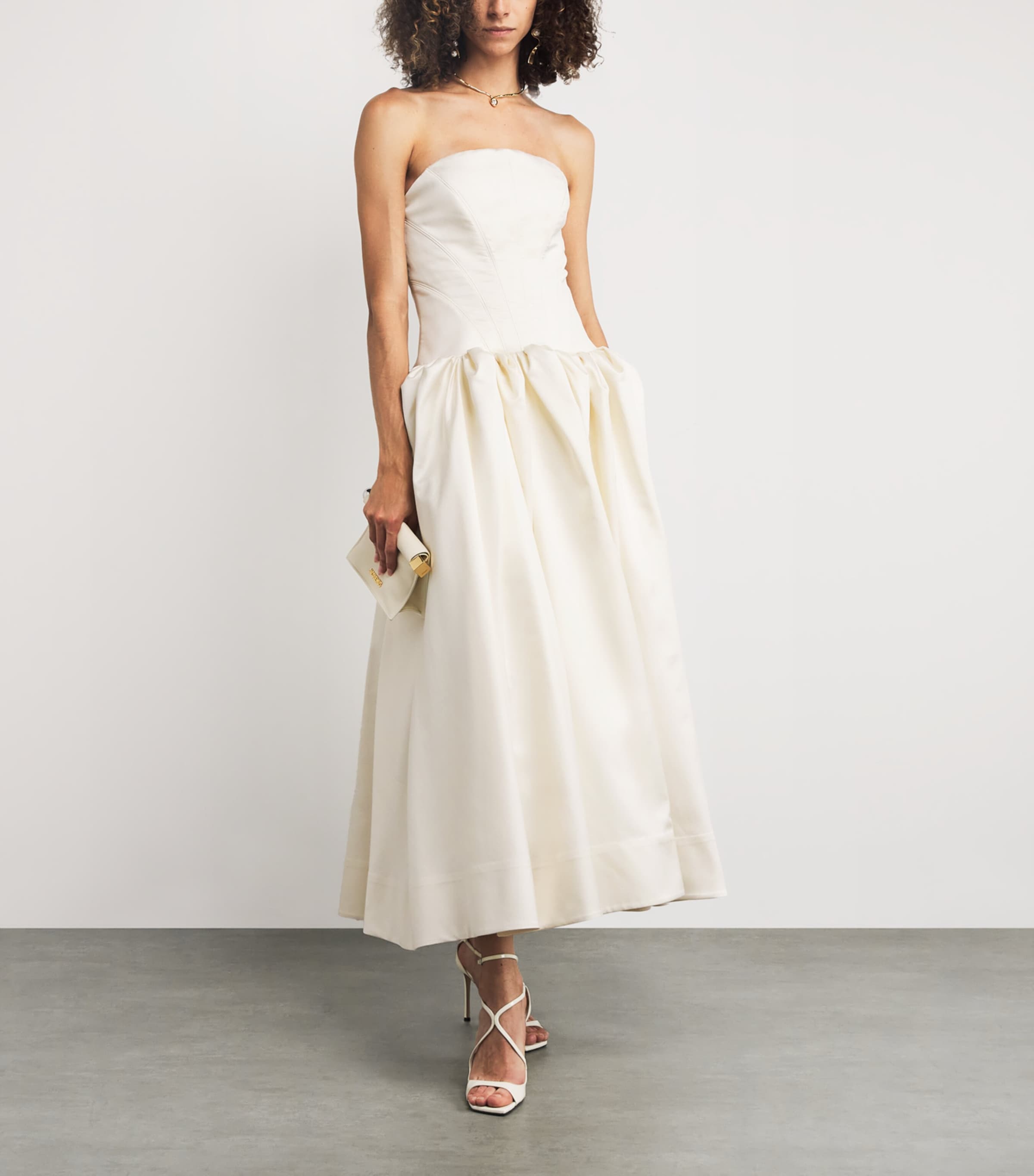 Silk-Wool Kenny Gown IVORY Image 2