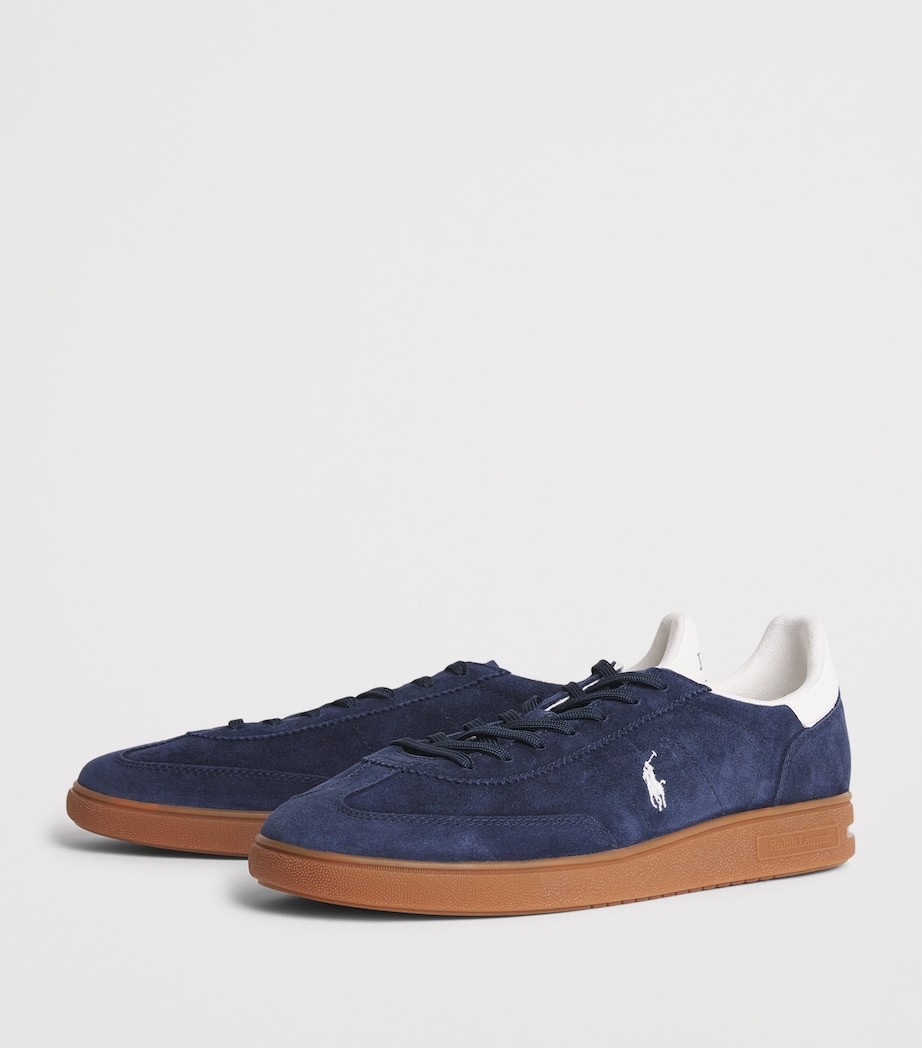 Polo Ralph Lauren Suede Bedford Sneakers Navy/deckwash White Image 3