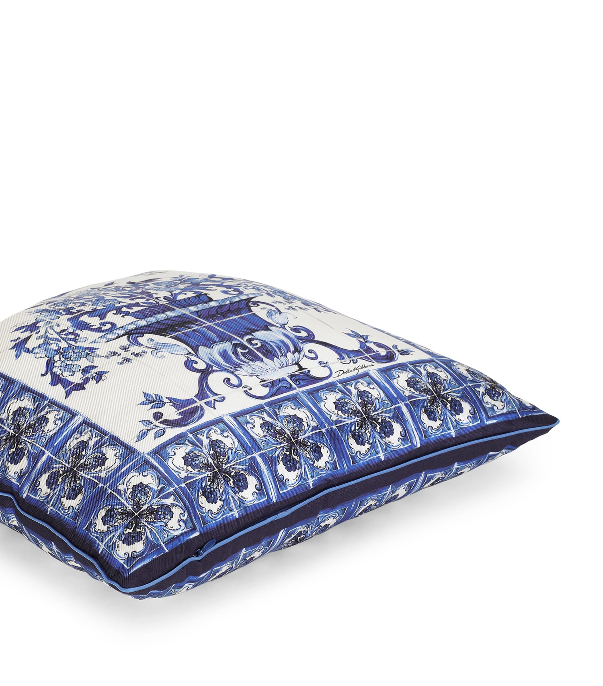 Dolce&Gabbana Casa Blu Mediterraneo Cushion (45cm x 45cm) Vaso Blu Medit Image 3