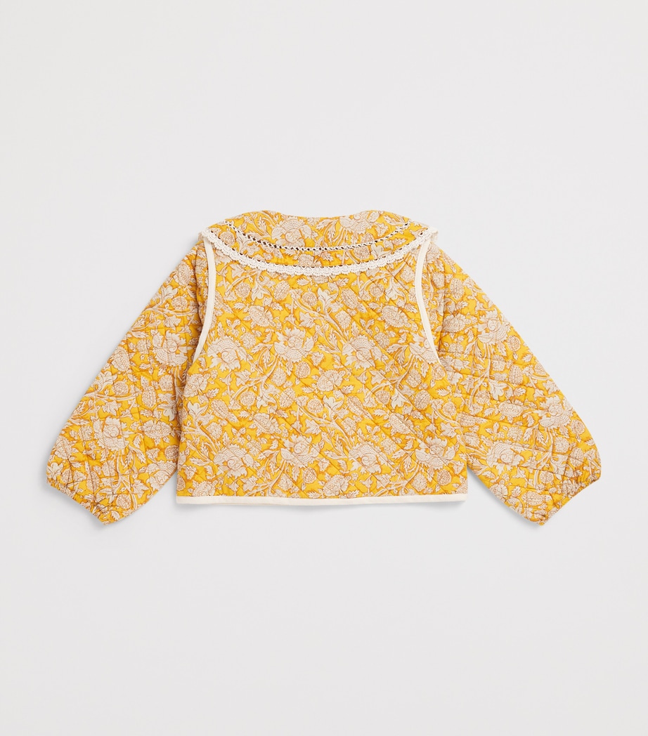 Cotton Padded Joulia Jacket (4-12 Years) HONEY MOUNTAIN AVENS Image 2