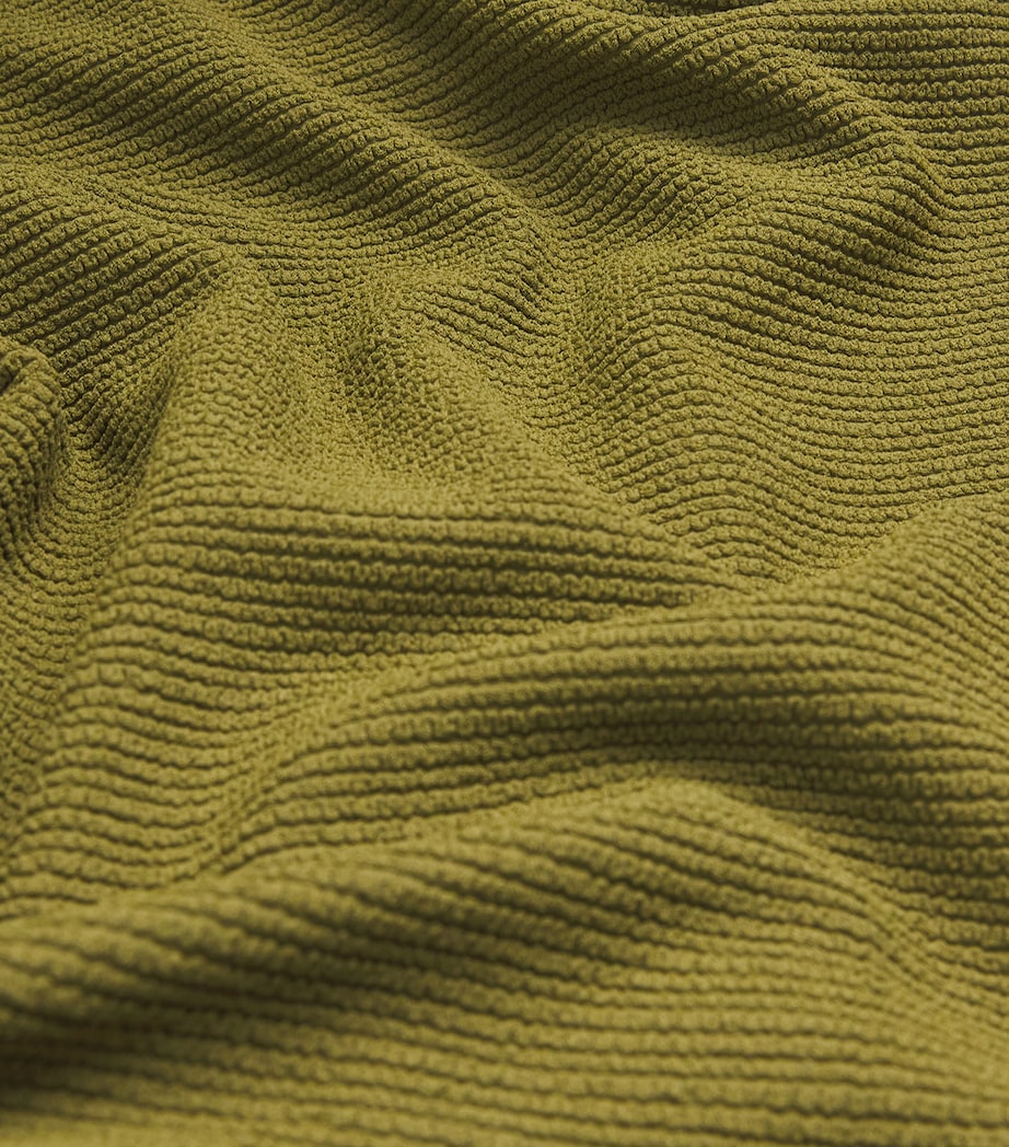 Cut-Out Halterneck Swimsuit MAGUEY GREEN /ECRU Image 4