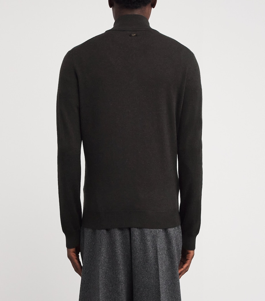 Virgin Wool-Cashmere Sweater 042 BROWN Image 4