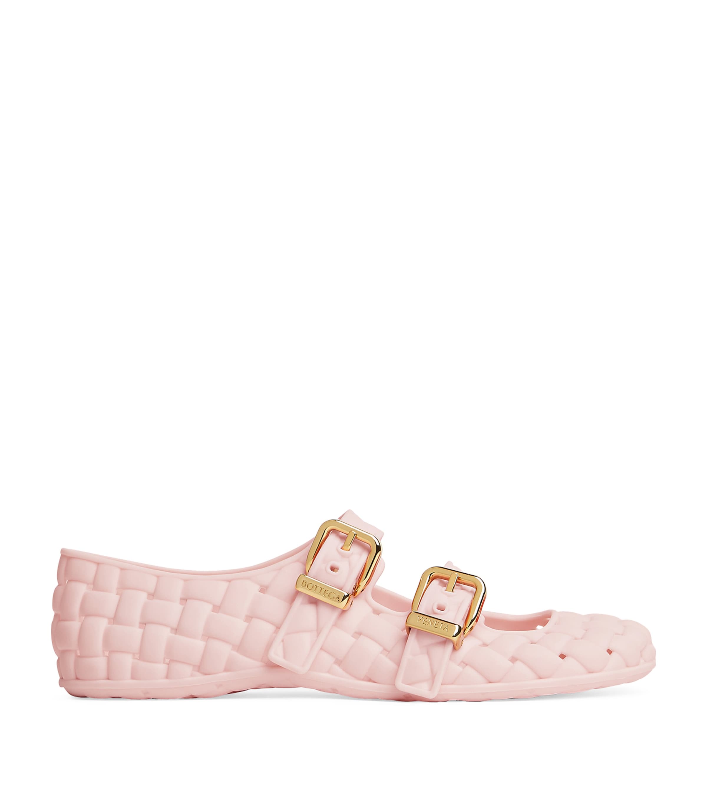 Bottega Veneta Ballerine Mary-jane Amy In Pink