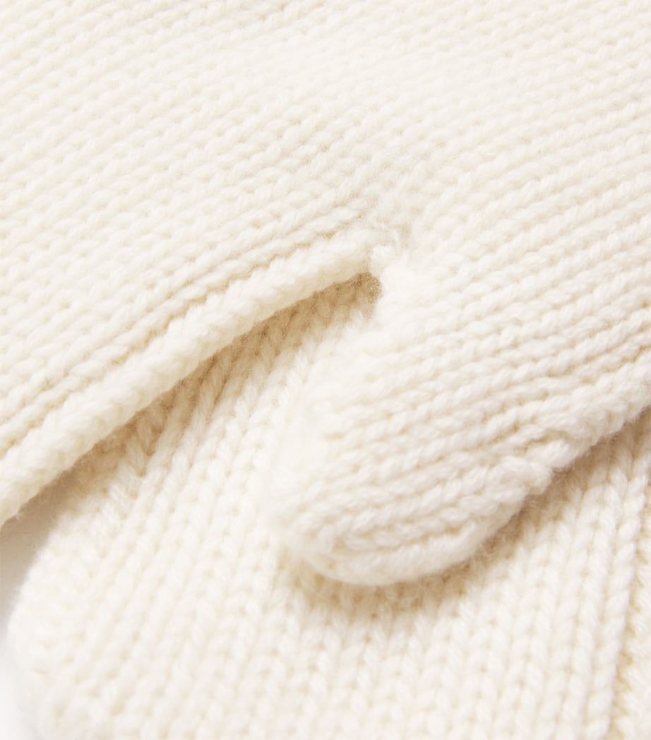 Kid Cashmere Mittens 0-R OFF WHITE Image 2