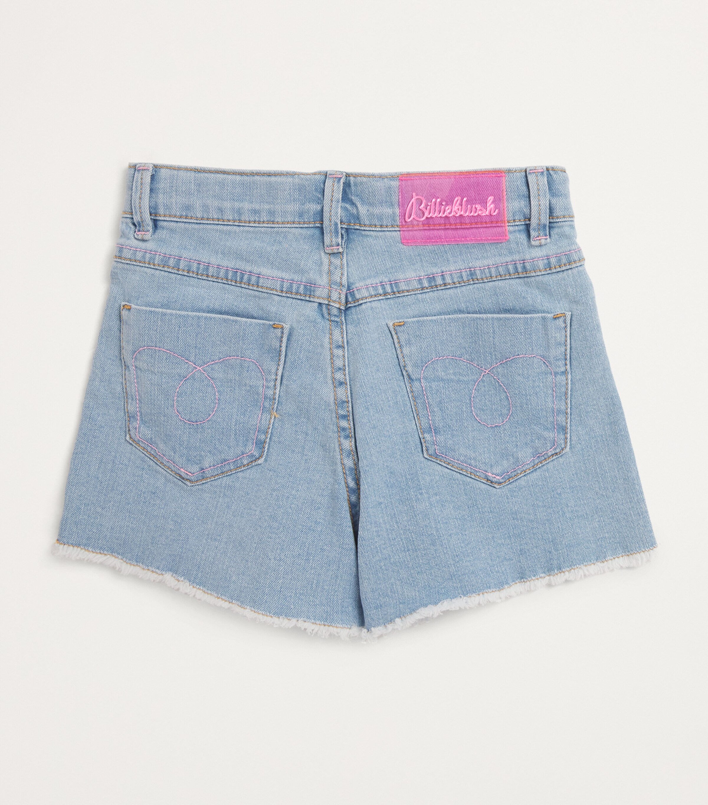 Denim Sequinned Shorts (2-12 Years) Z18 STONE BLEACH Image 2