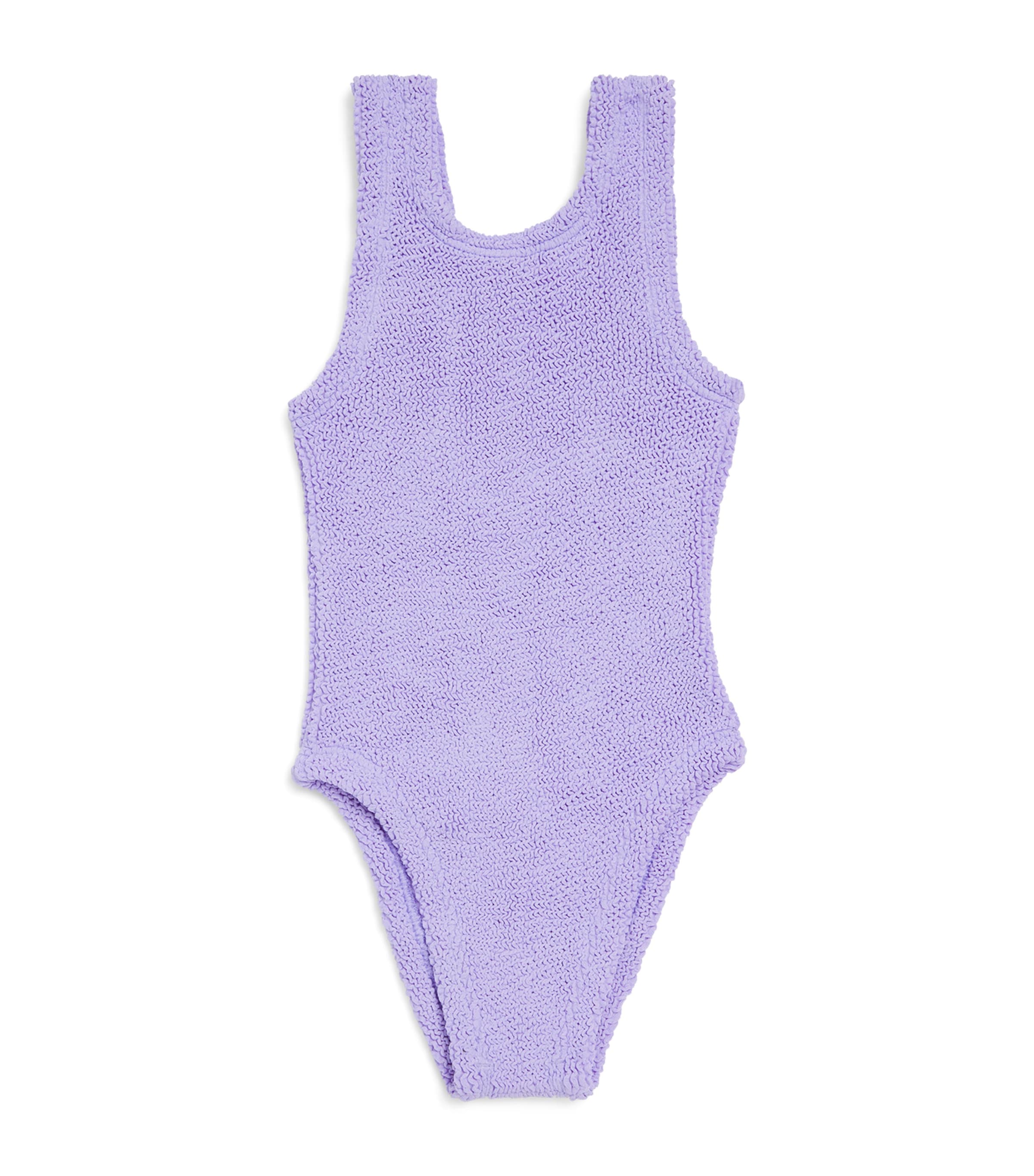 Hunza G Classic Crinkle Swimsuit In Purple