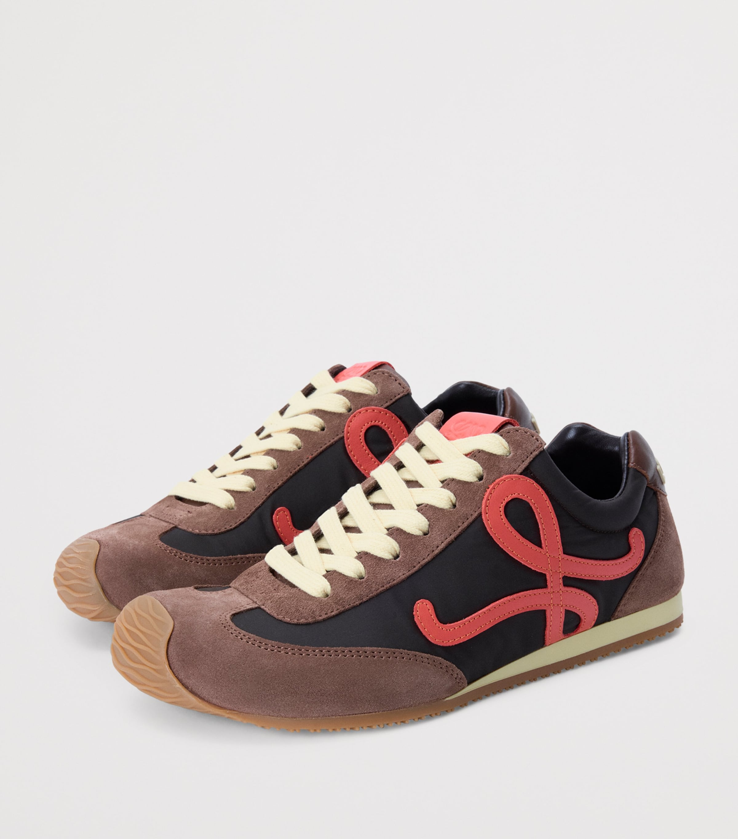 Leather Ballet Runner 2.0 Sneakers CHOCOLATE Image 3