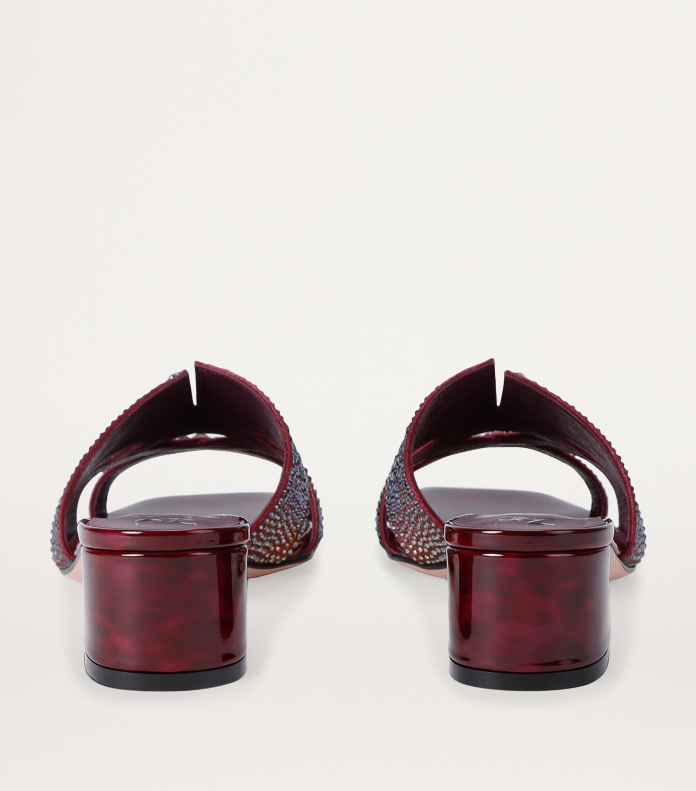 Leather Embellished Olympia Mules 35 BROWN/OTH Image 2