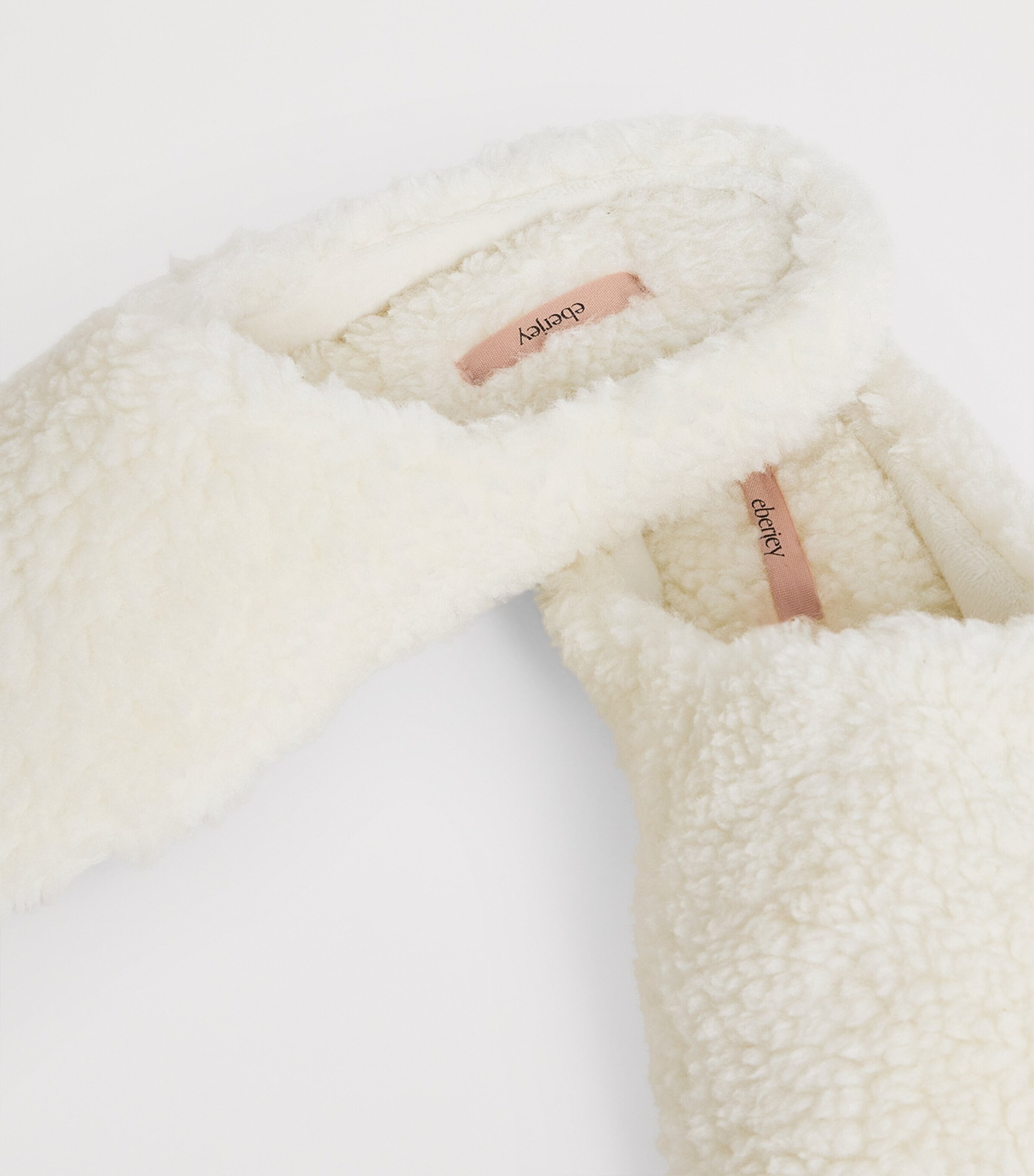 Eberjey Faux Shearling Slippers Ivory/ivory Image 7