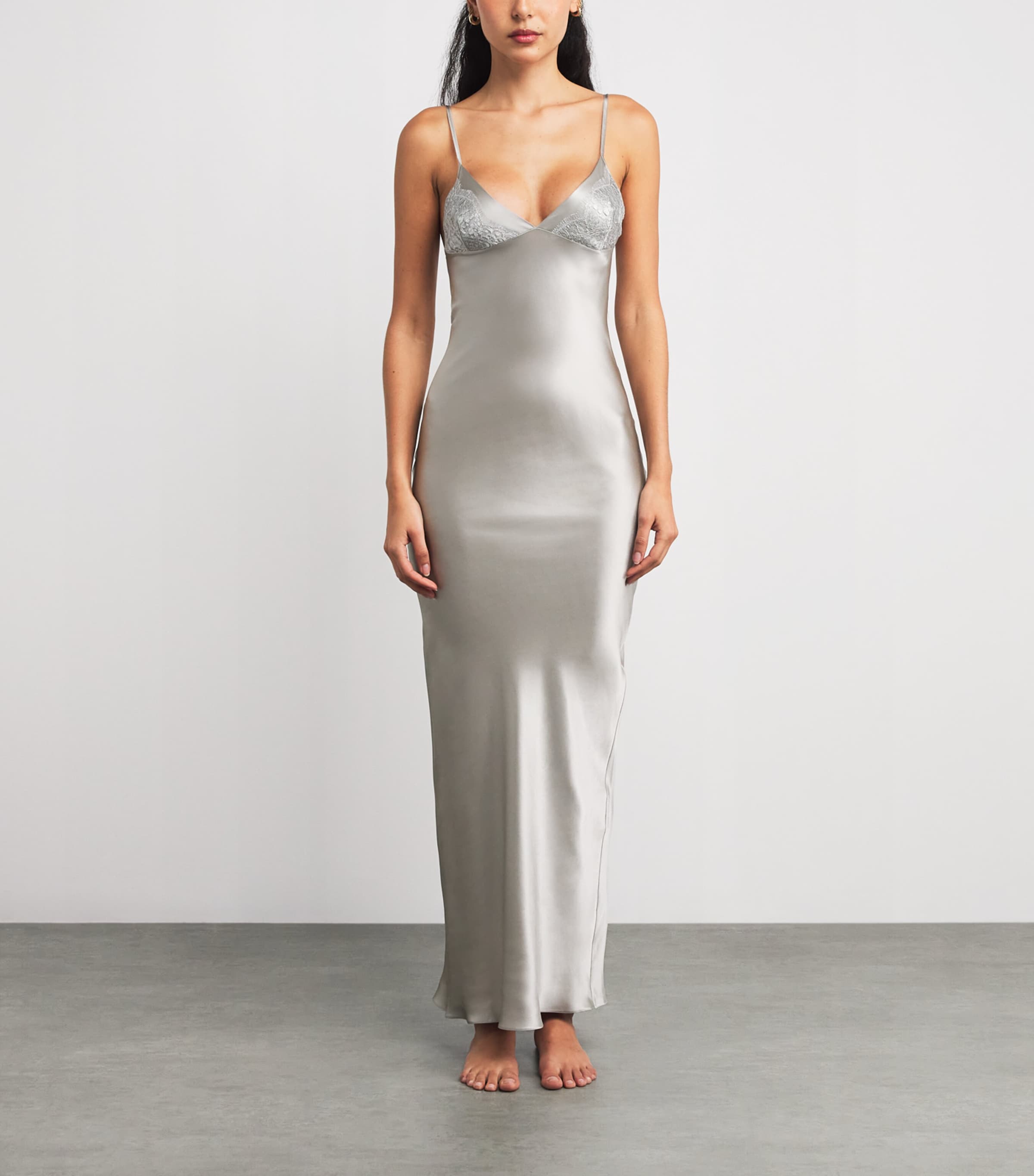 Silk Written In The Stars Nightdress SIREN SILVER Image 3