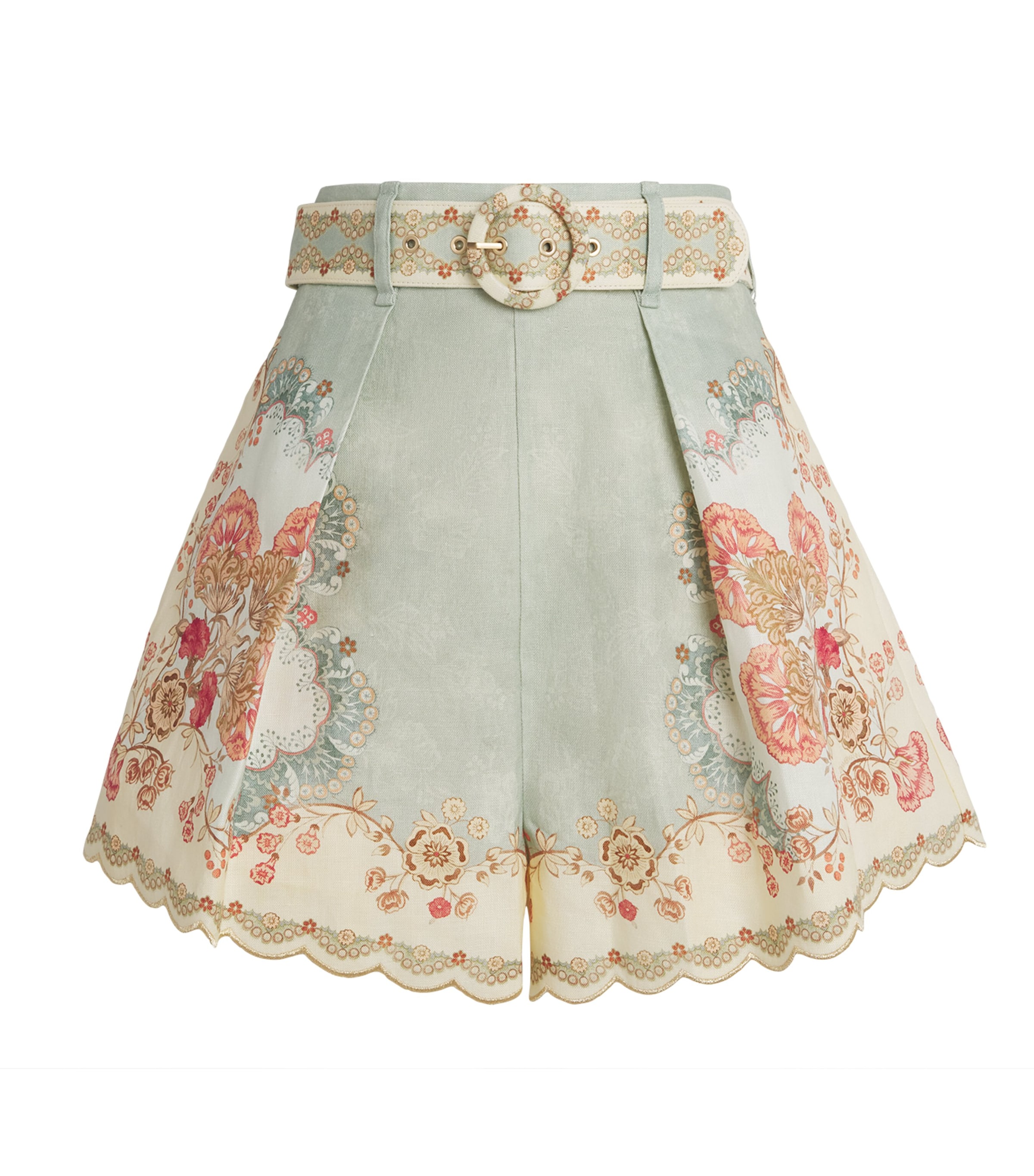 Zimmermann Linen Daylight Tuck Shorts In Multi