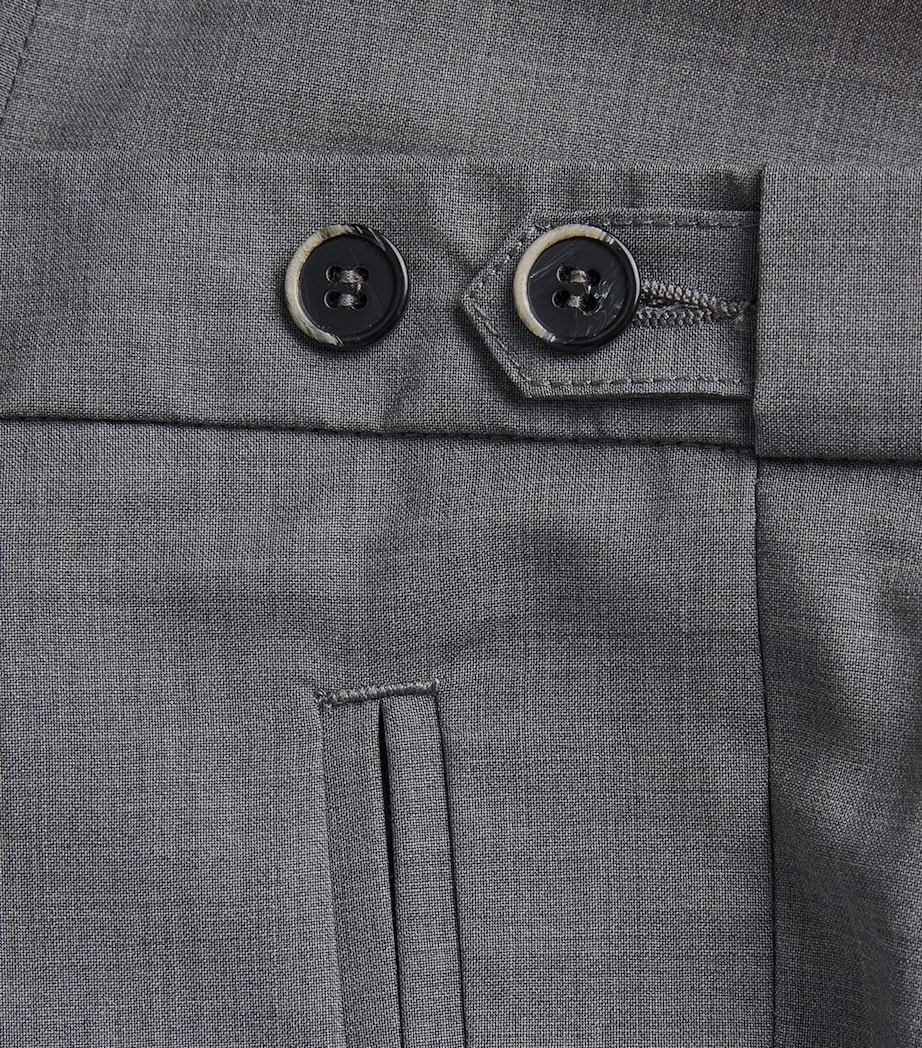 Barena Mens Cotton-Blend Slim Tailored Trousers Grigio Image 6