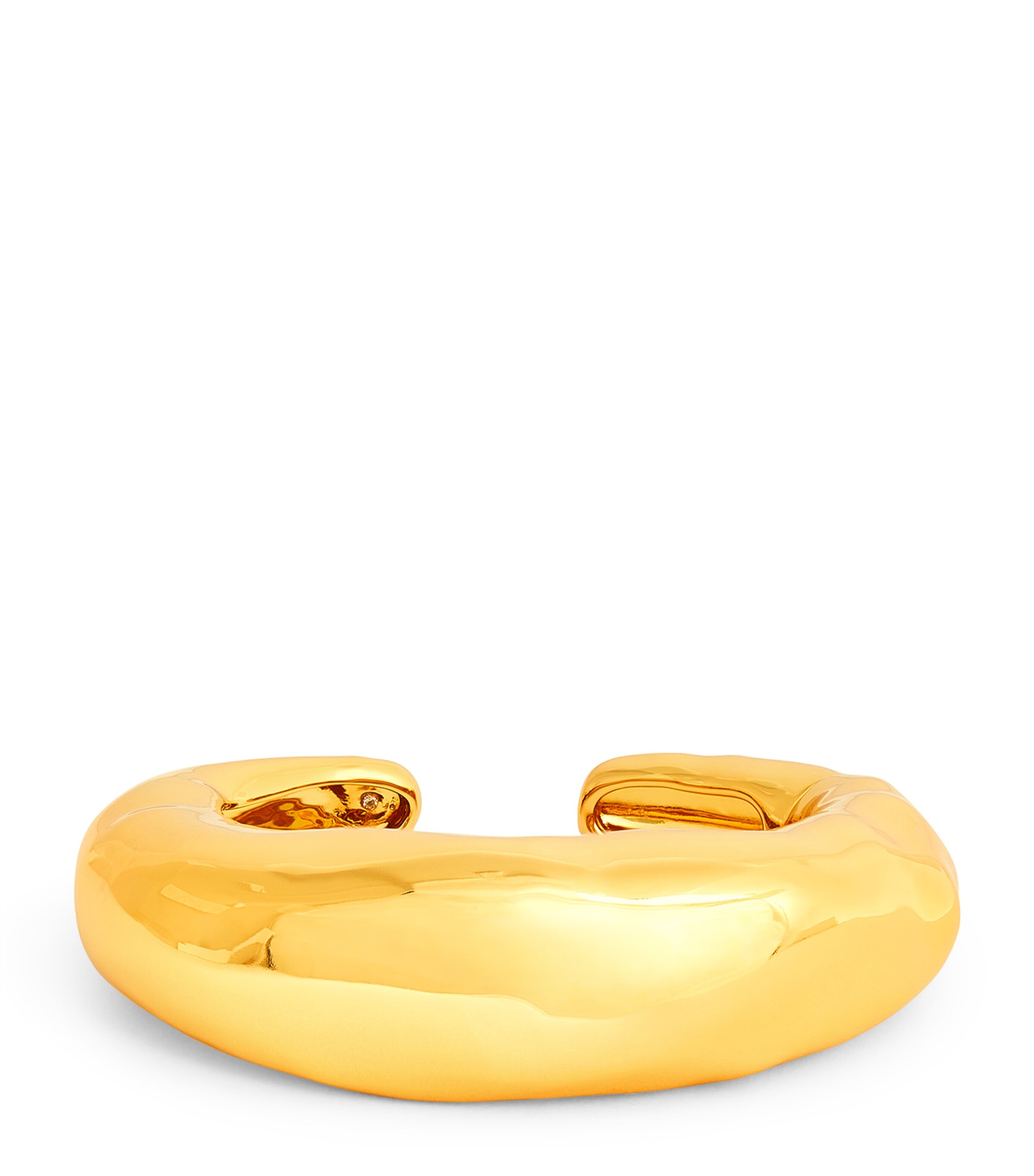 ALEXIS BITTAR GOLD-PLATED MOLTEN HINGE CUFF BRACELET