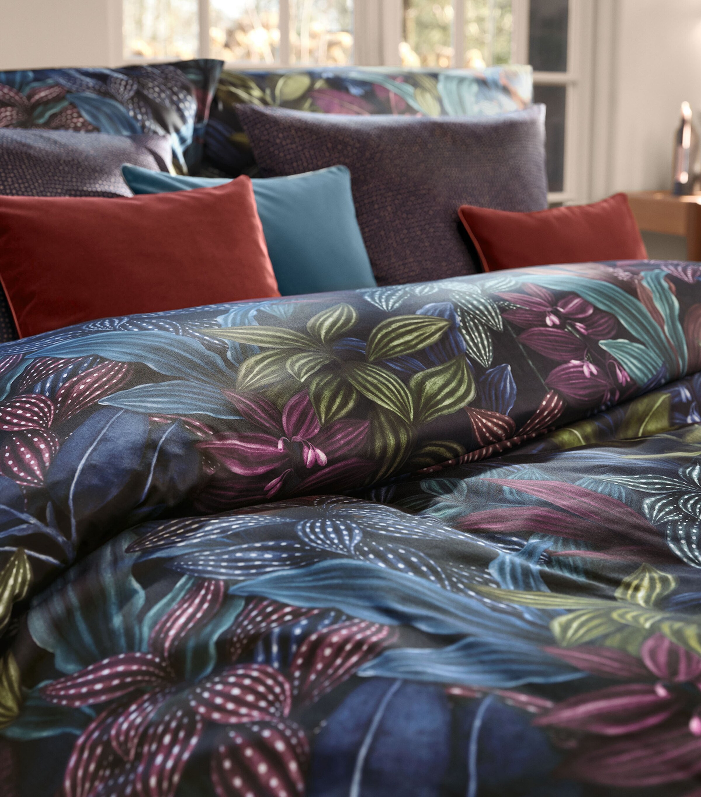 Schlossberg Cotton Aramis King Duvet Cover (230cm x 220cm) Bleu Image 3