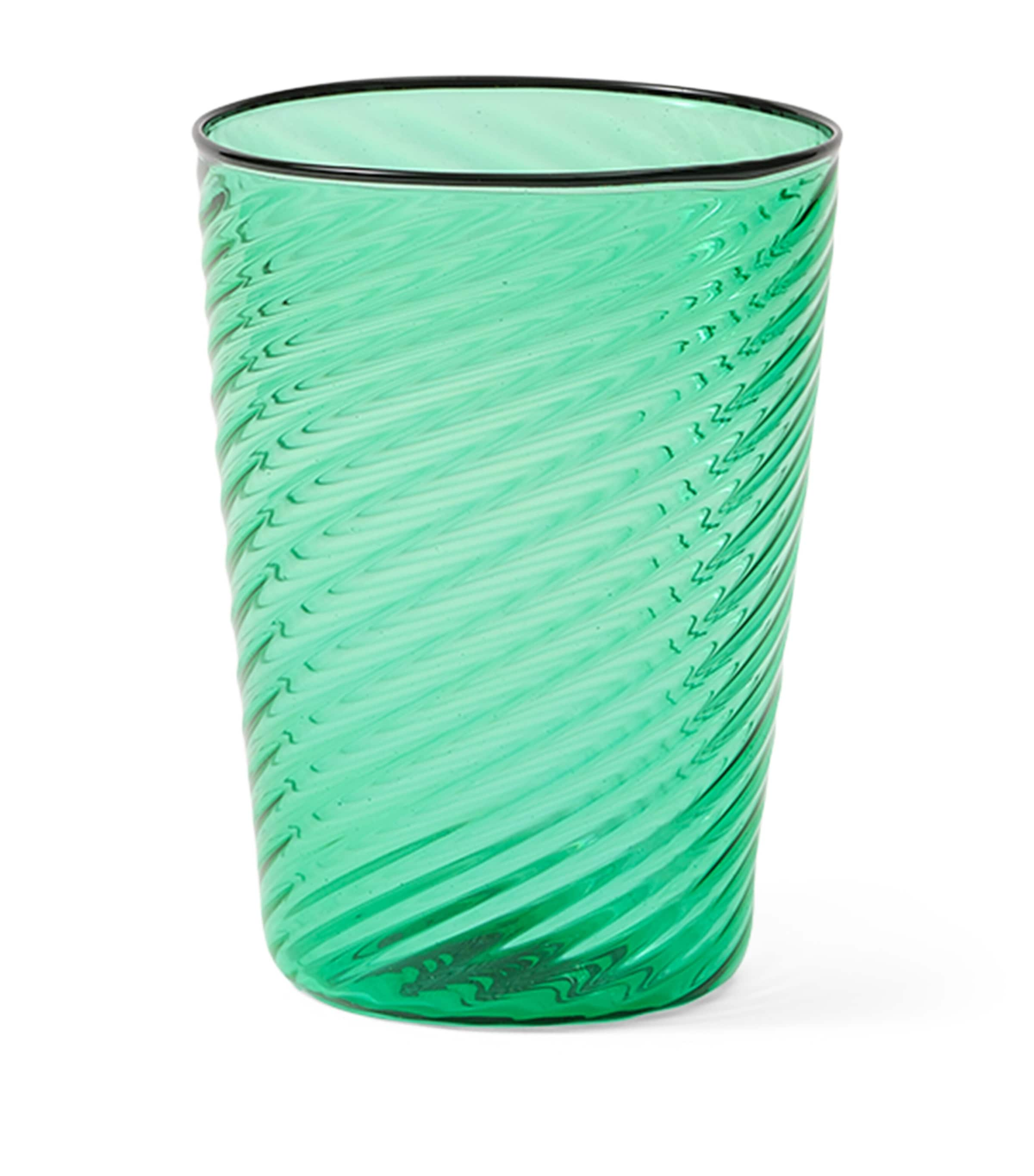 Shop Cabana Magazine Murano Glass Venezia Tumbler In Green