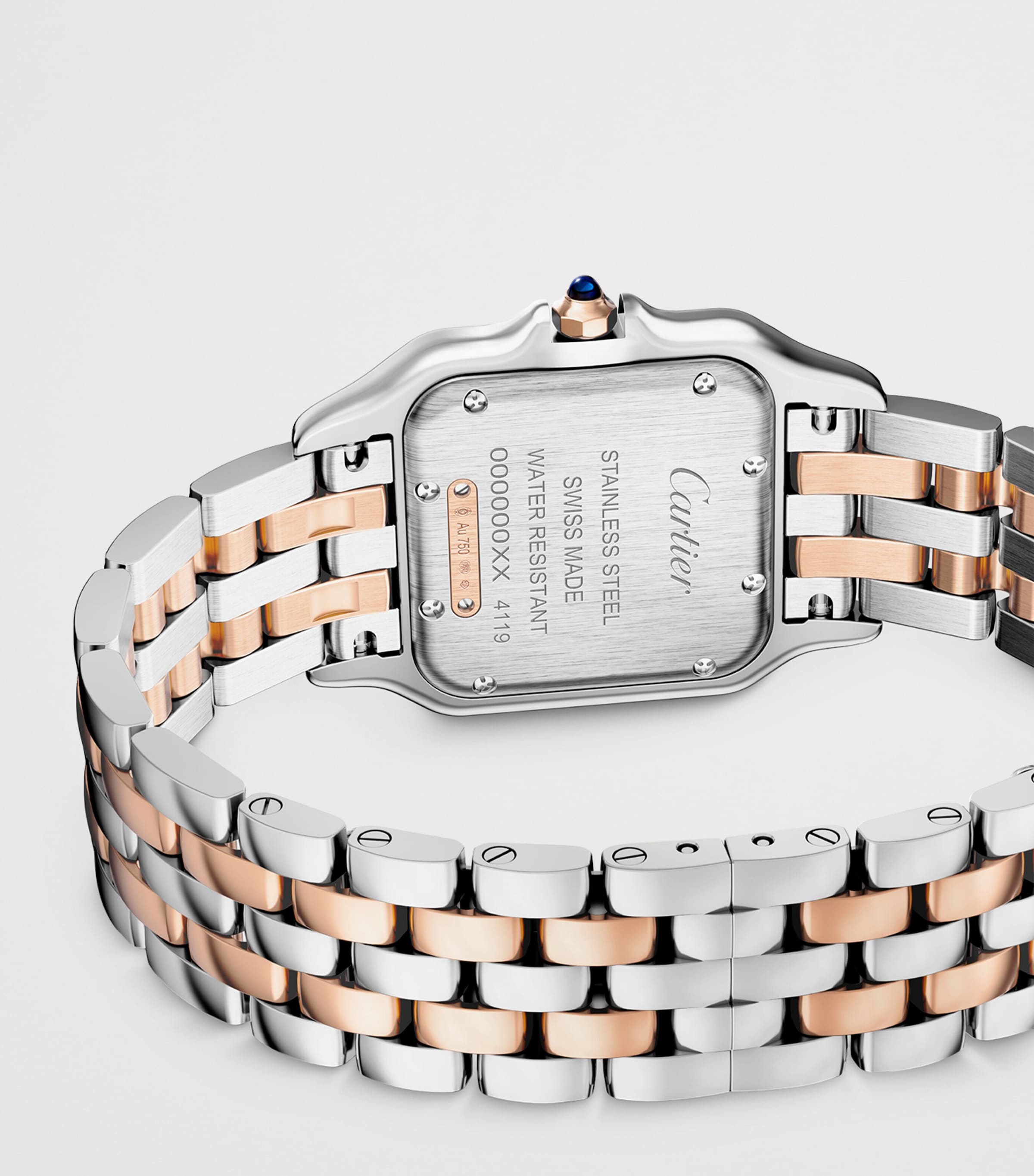 Medium Rose Gold and Diamond Panthère de Cartier Watch 27mm SILVER Image 3