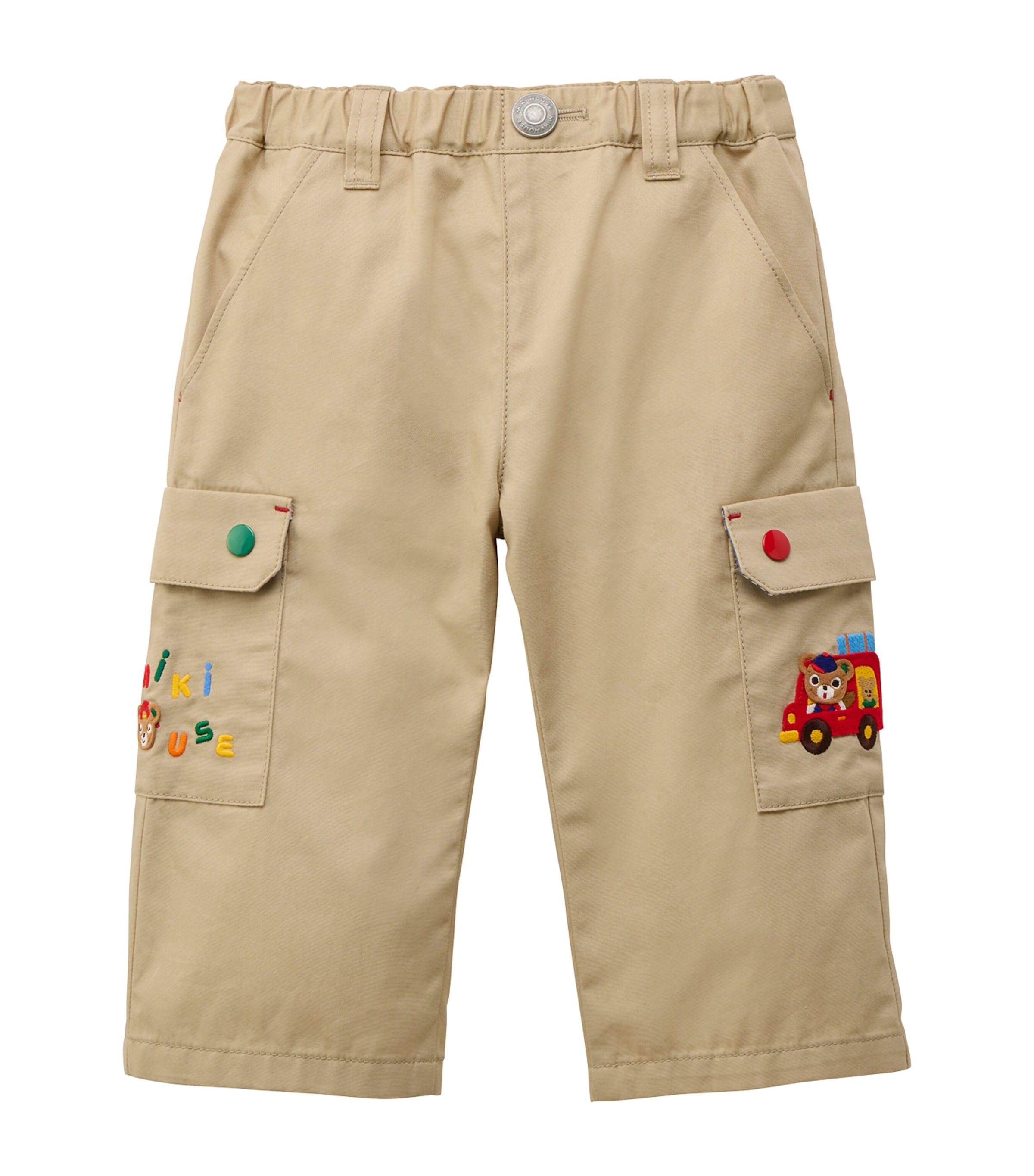 Miki House Cotton Twill Cargo Trousers (2-7 Years) Image 1