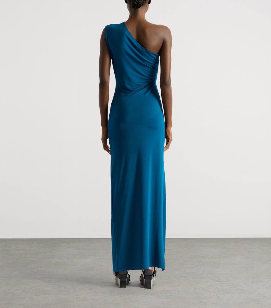 balmain blue body dress Balmain V-neck Striped Mini Dress