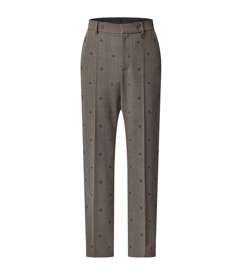 Wool Cigarette Trousers SEAL BROWN Image 1