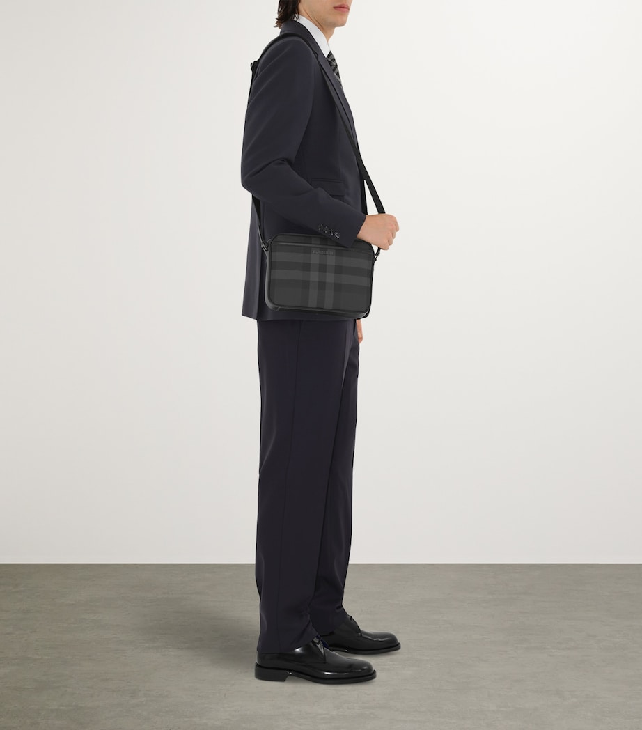 Muswell Check Messenger Bag CHARCOAL Image 2
