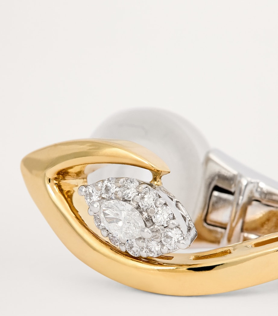 Yellow Gold and Diamond Whisper Ear Cuff YELLOW GOLD Image 5