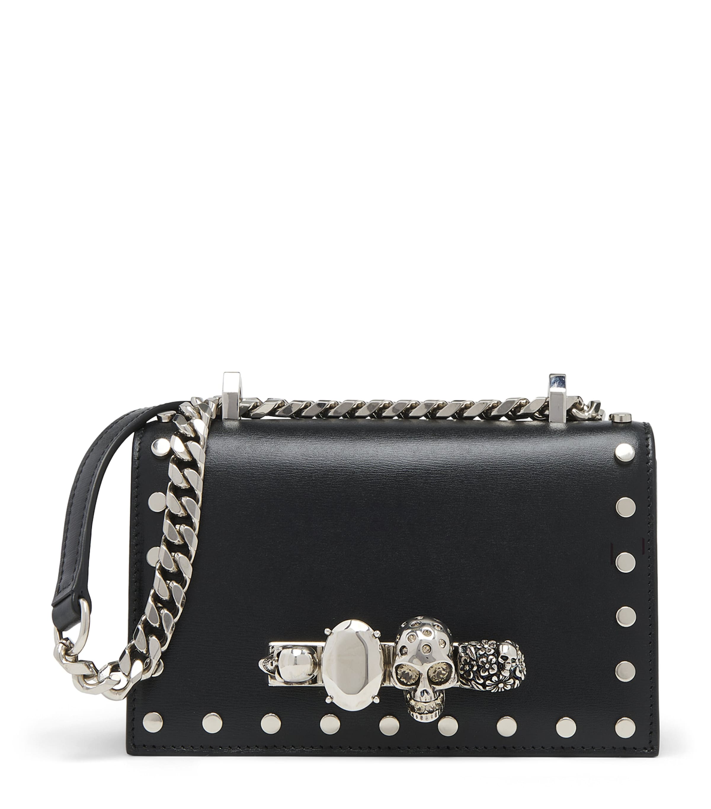 Alexander Mcqueen Stud-embellished Jewelled Satchel