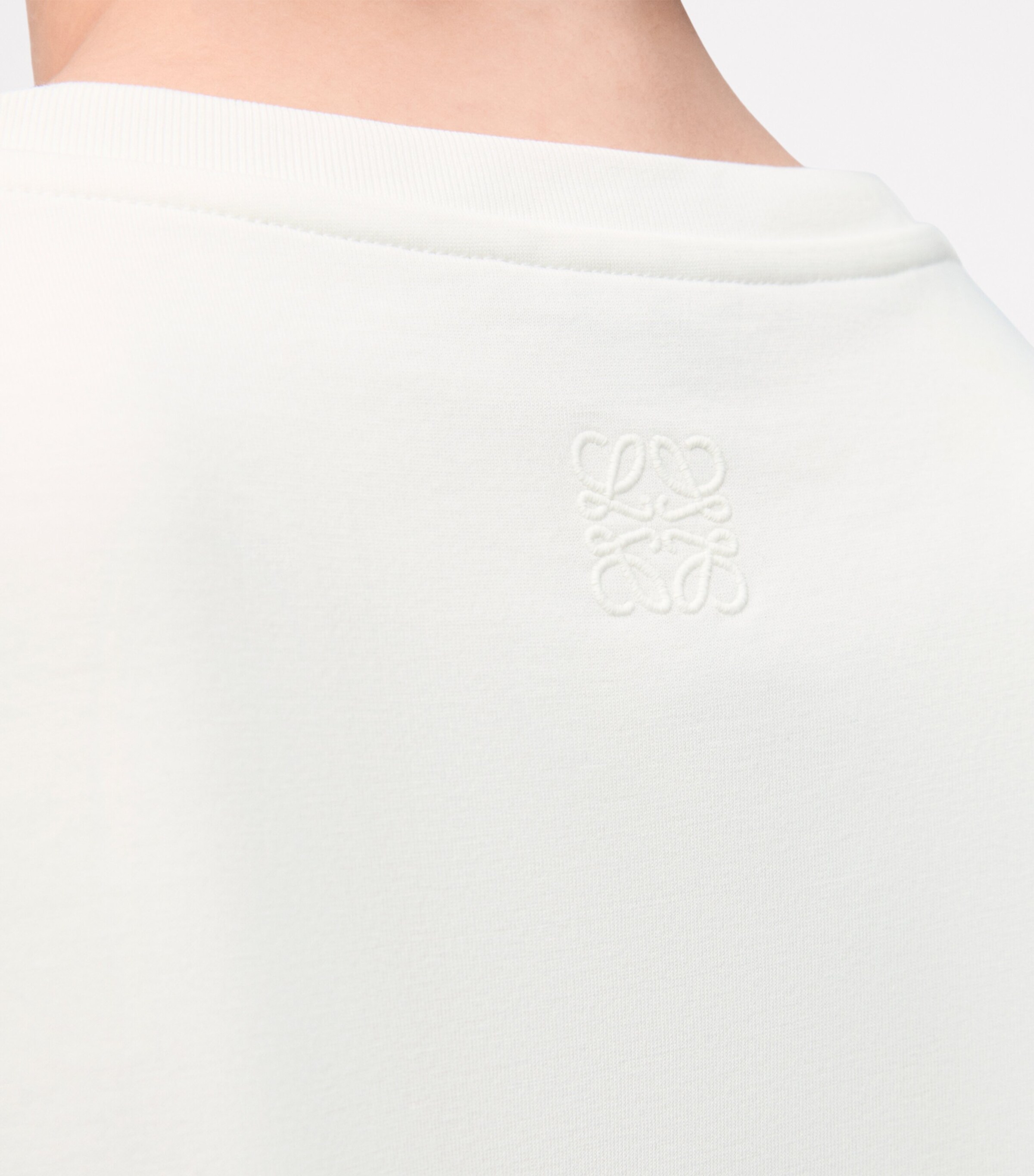 LOEWE Womens Feather-Trim T-Shirt Image 5