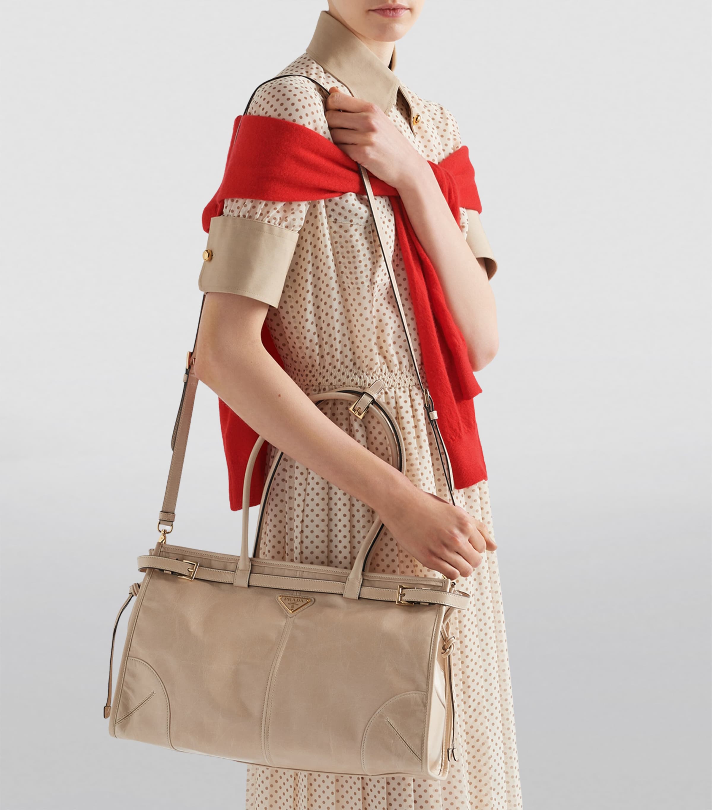 Large Leather Bonnie Shoulder Bag F03MV Image 3