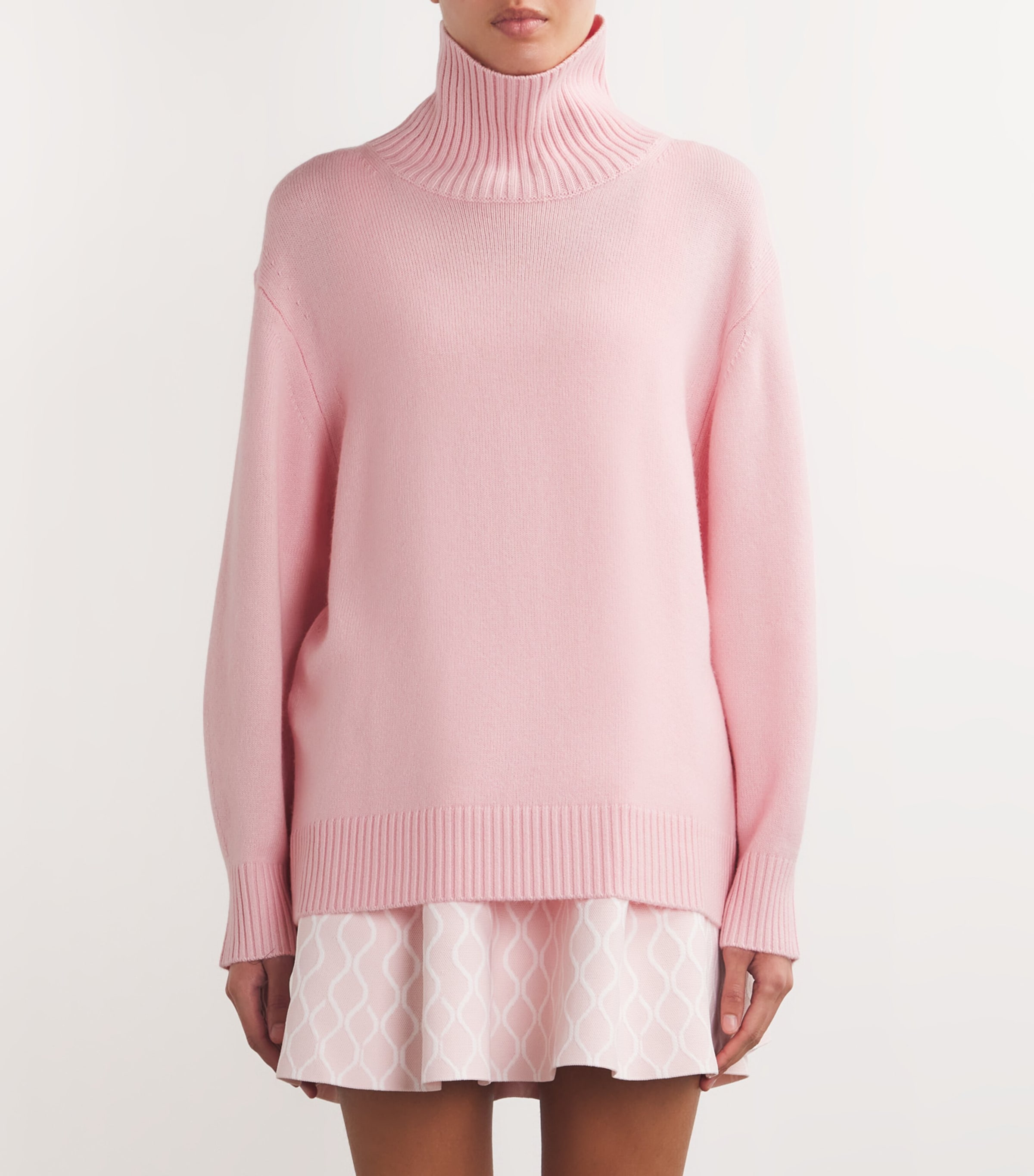 Wool-Blend Rollneck Sweater PINK Image 3