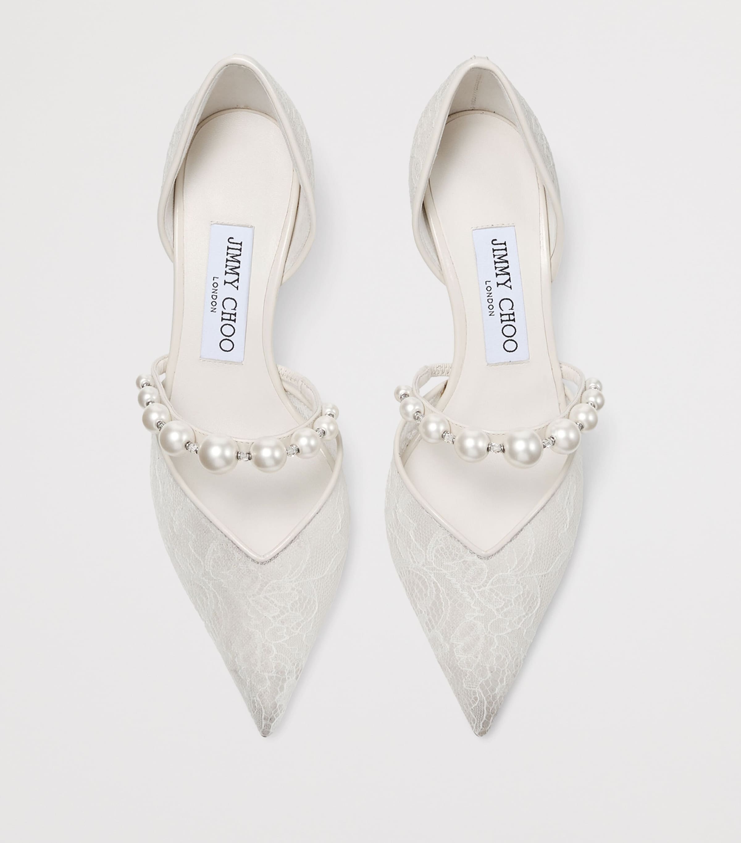 Jimmy Choo Aurelie 65 Lace Pumps Ivory/white Image 4