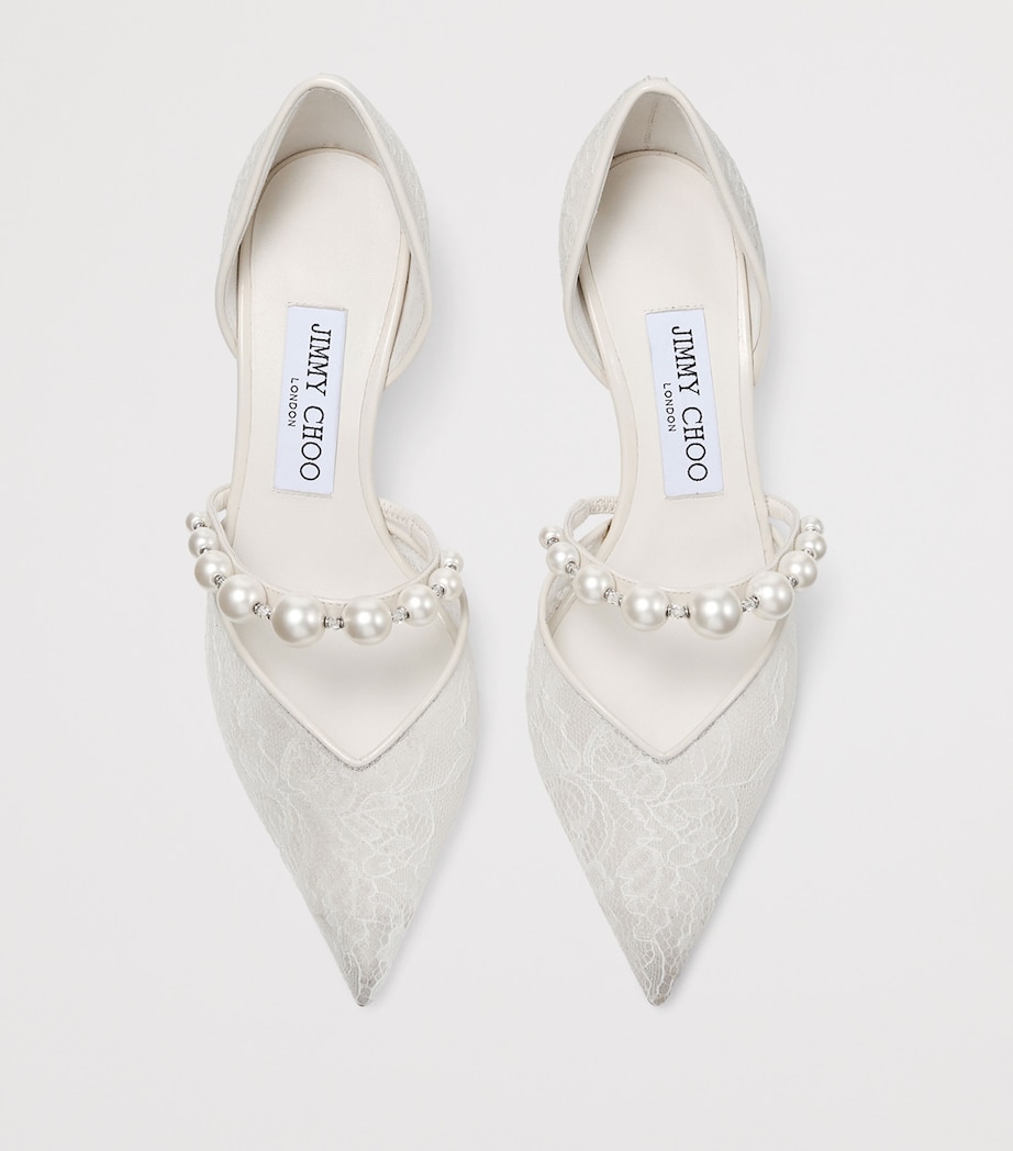 Jimmy Choo Aurelie 65 Lace Pumps Ivory/white Image 4