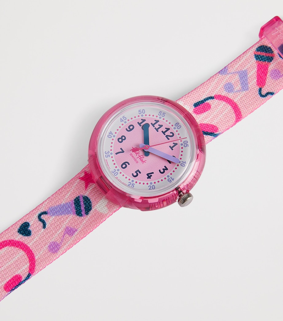 Flik Flak Karaokeee Watch 31.85mm Pink Image 3