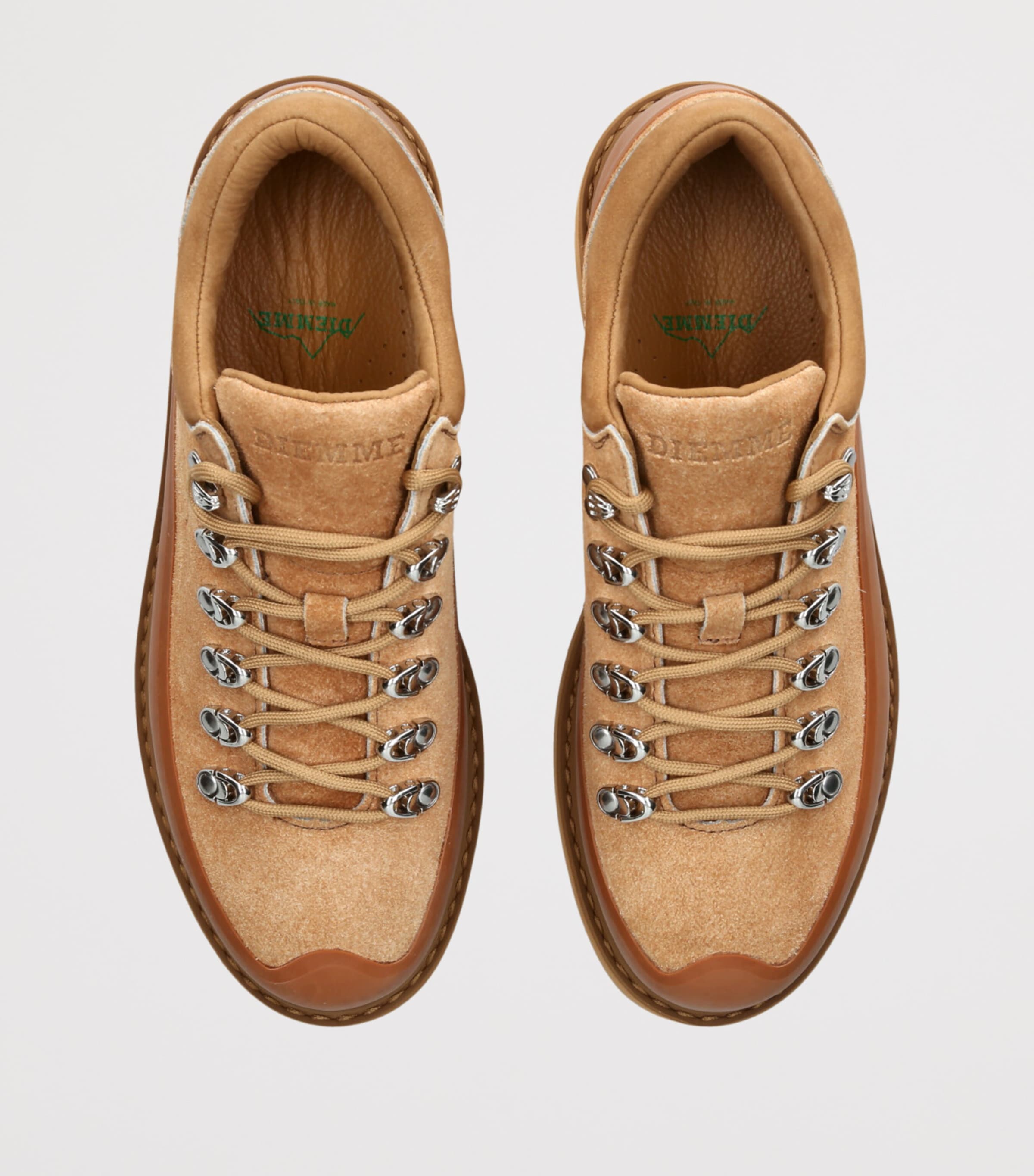 Diemme Leather Cornaro Due Gomma Low-Top Boots Tan Image 4