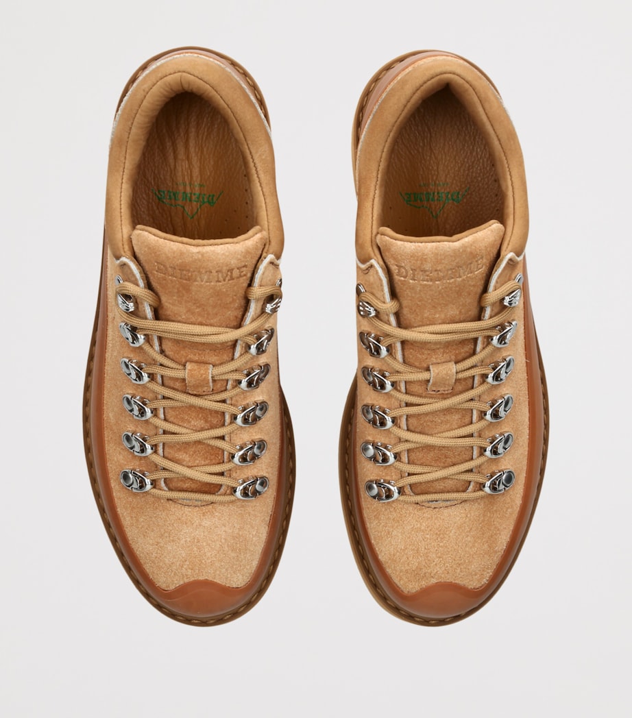 Diemme Leather Cornaro Due Gomma Low-Top Boots Tan Image 4