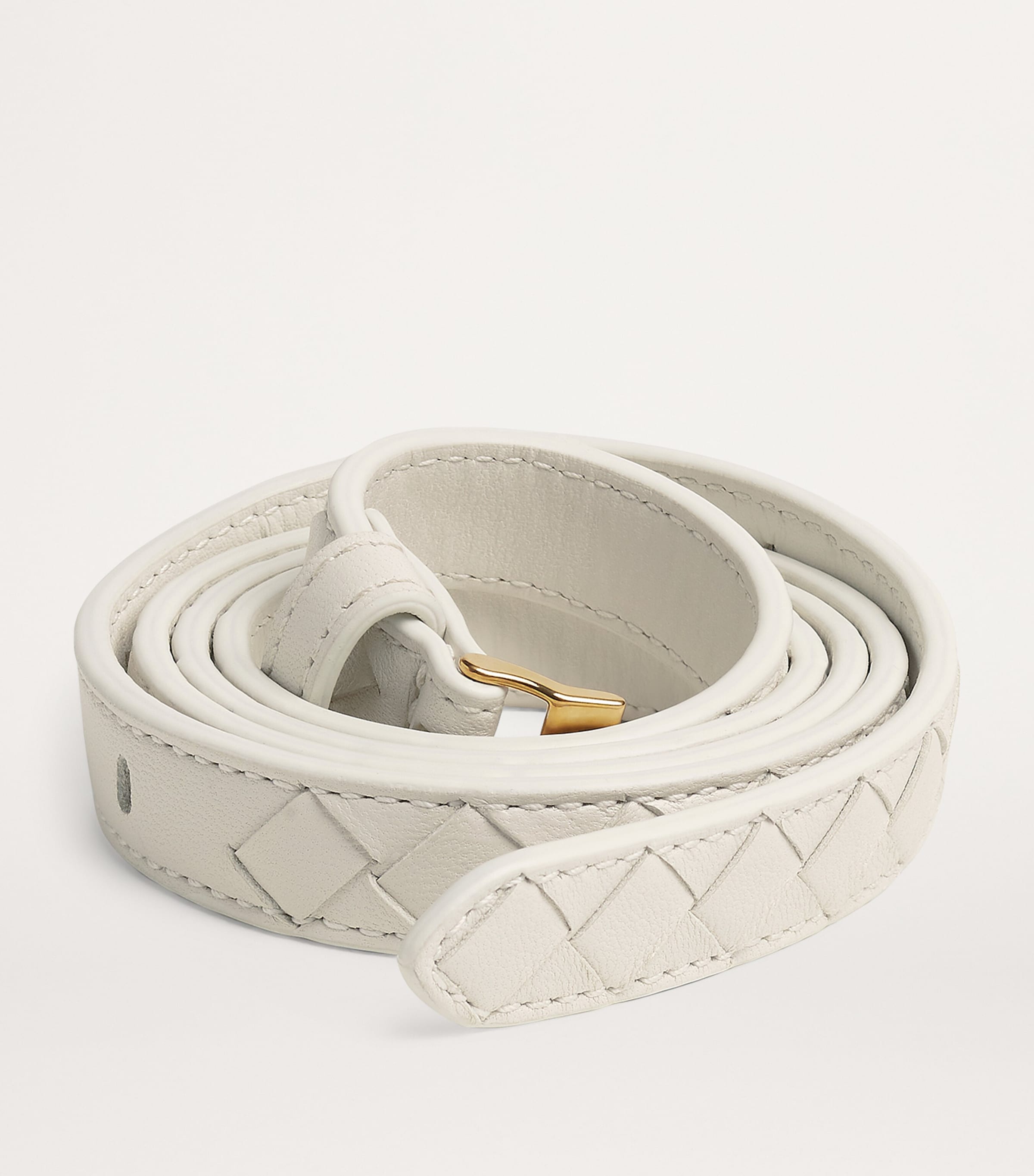 Bottega Veneta Belt White Size 80cm/32 In. Leather belt Bottega Veneta White size M International in  main image 2