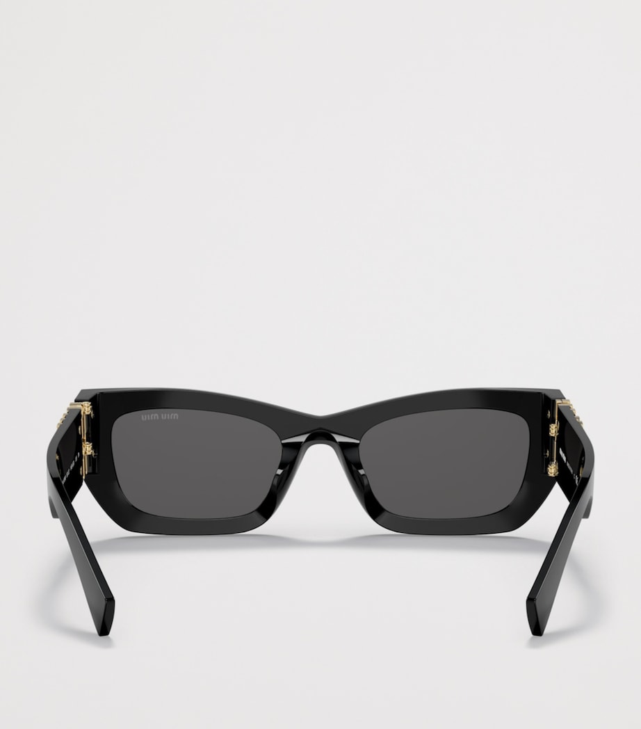 Miu Miu Acetate Runway Rectangle Sunglasses Image 4