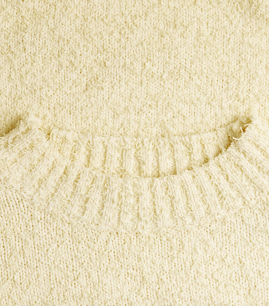 Séfr Mens Bouclé Odilon Sweater Textured Cream Image 6