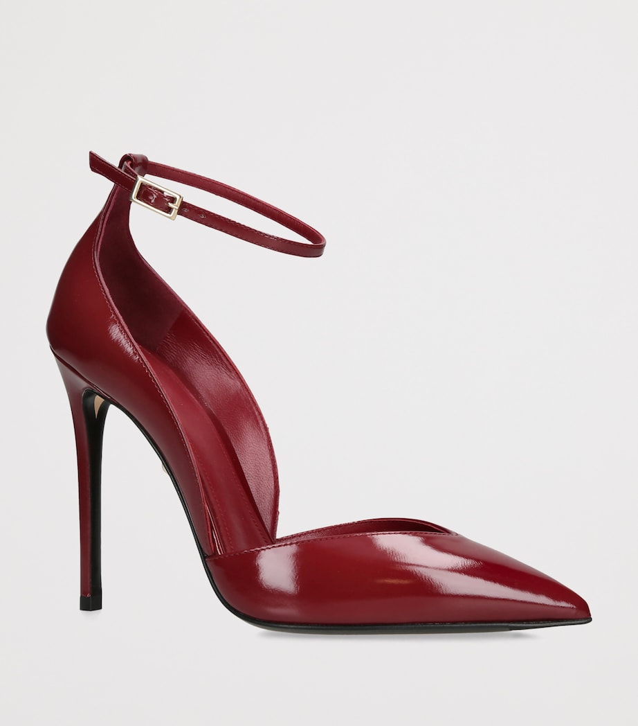 Alevì Patent Leather Camilla Heeled Pumps 110 Red/dark Image 2