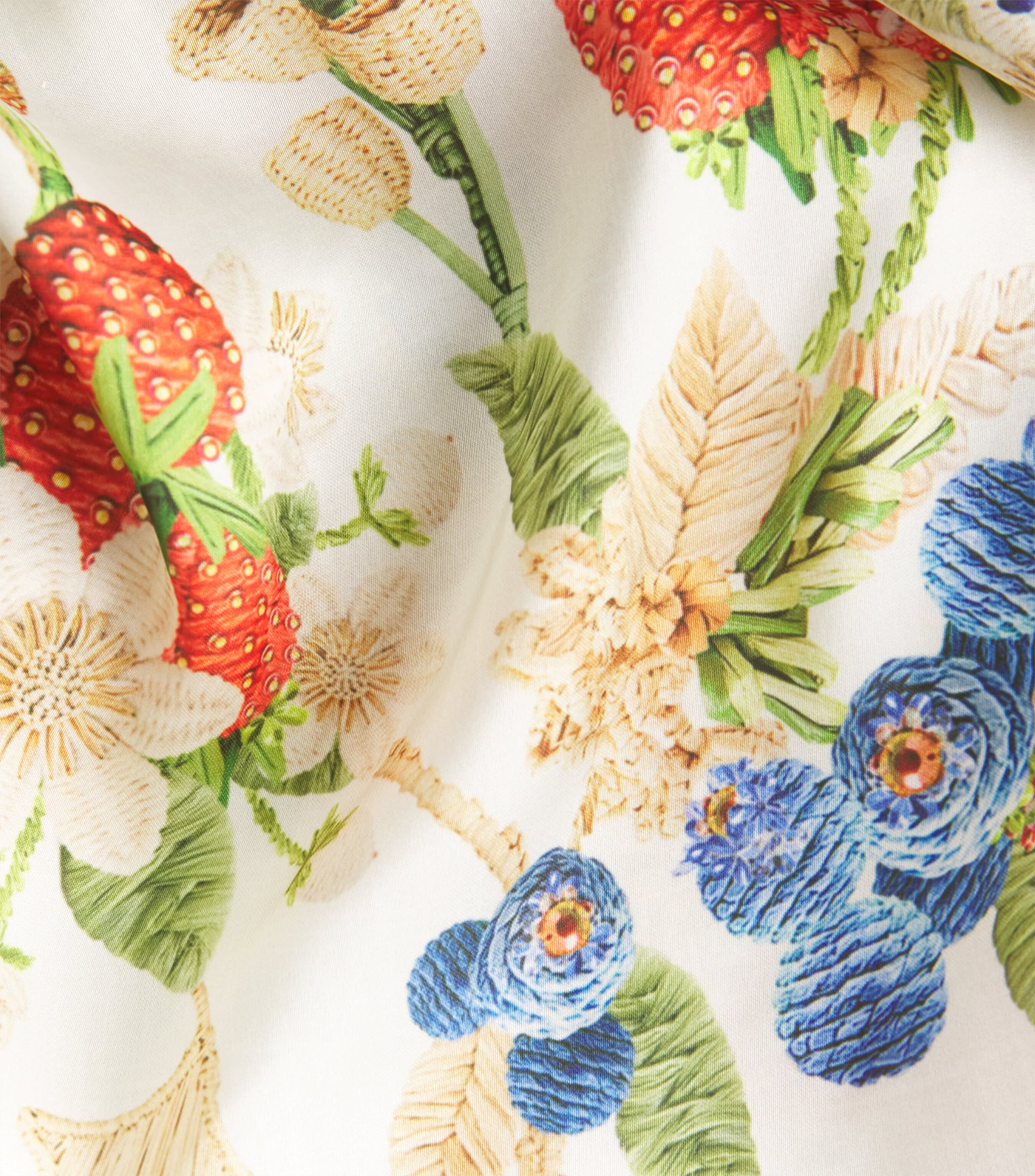 Mary Katrantzou Womens Floral-Embroidered Elba Pareo Fruitavola Image 6