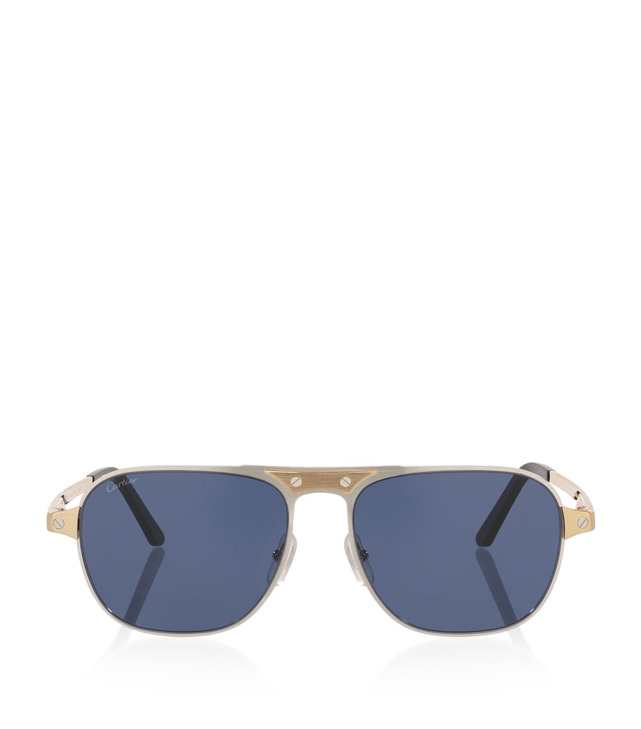 Cartier Rectangular Aviator Sunglasses Image 1