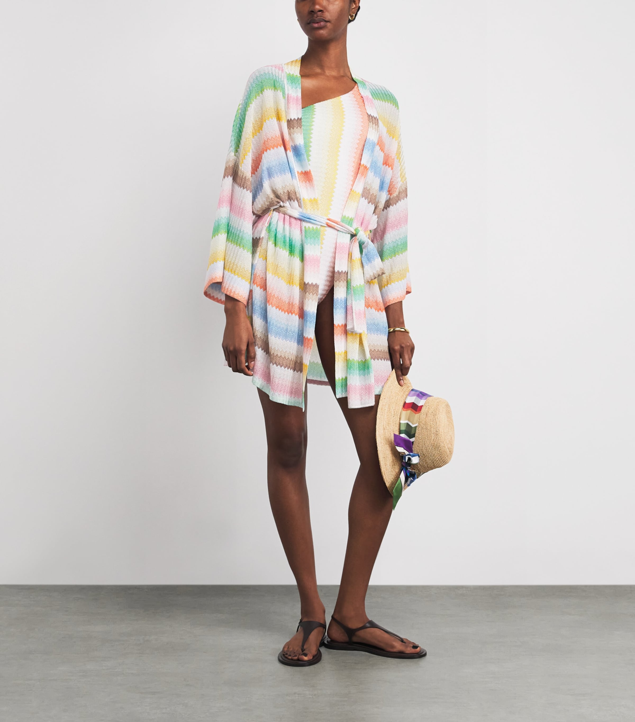 Zigzag Short Robe SM9X2MULTICOLOR Image 2