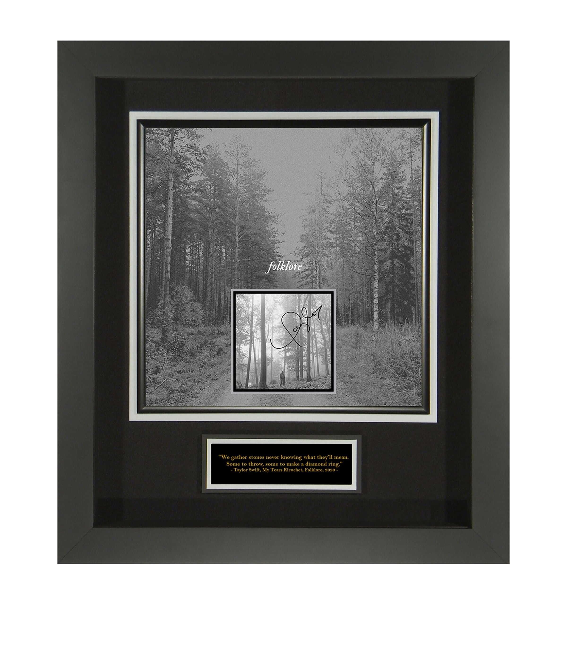 Autographed Taylor Swift Folklore CD Display MULTI Image 1