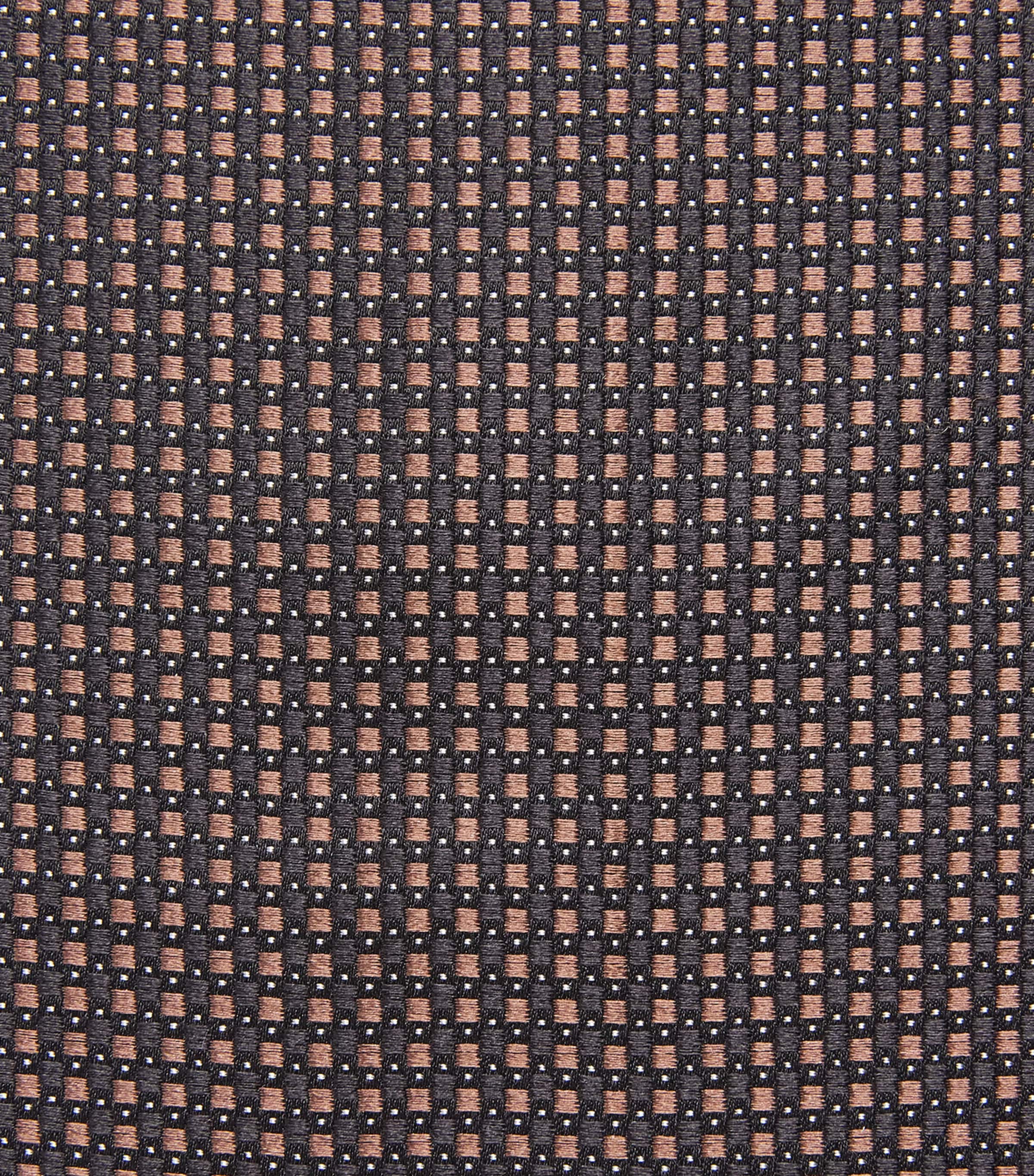 Pal Zileri Silk Jacquard Pocket Square Brown Image 3