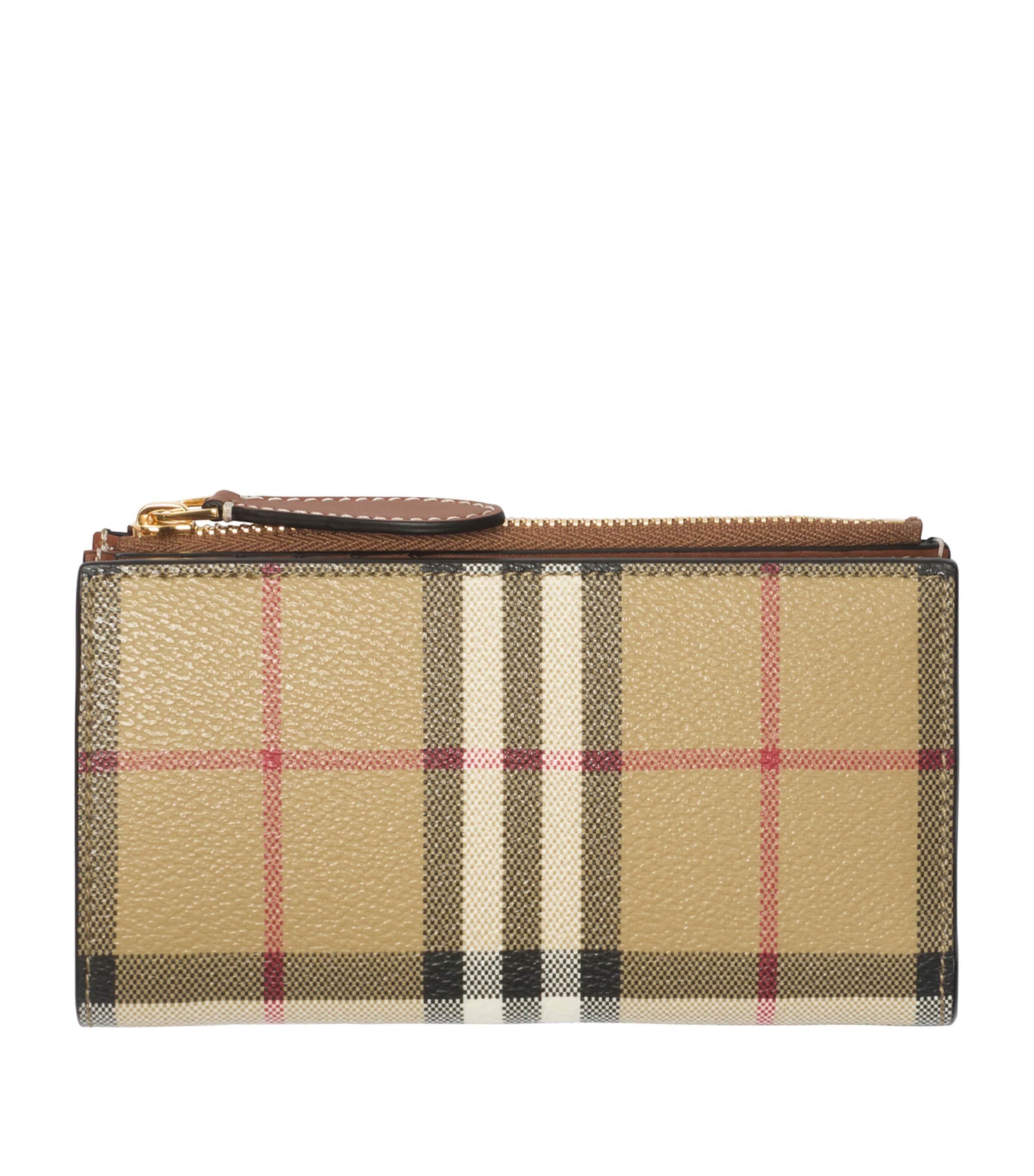 Burberry Medium Check Bifold Wallet Vntg Chk/briar Brown Image 1