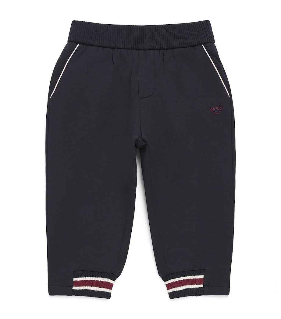 Emporio Armani Kids Cotton-Blend Sweatpants (6-36 Months) Iconico Blu Ea Image 1